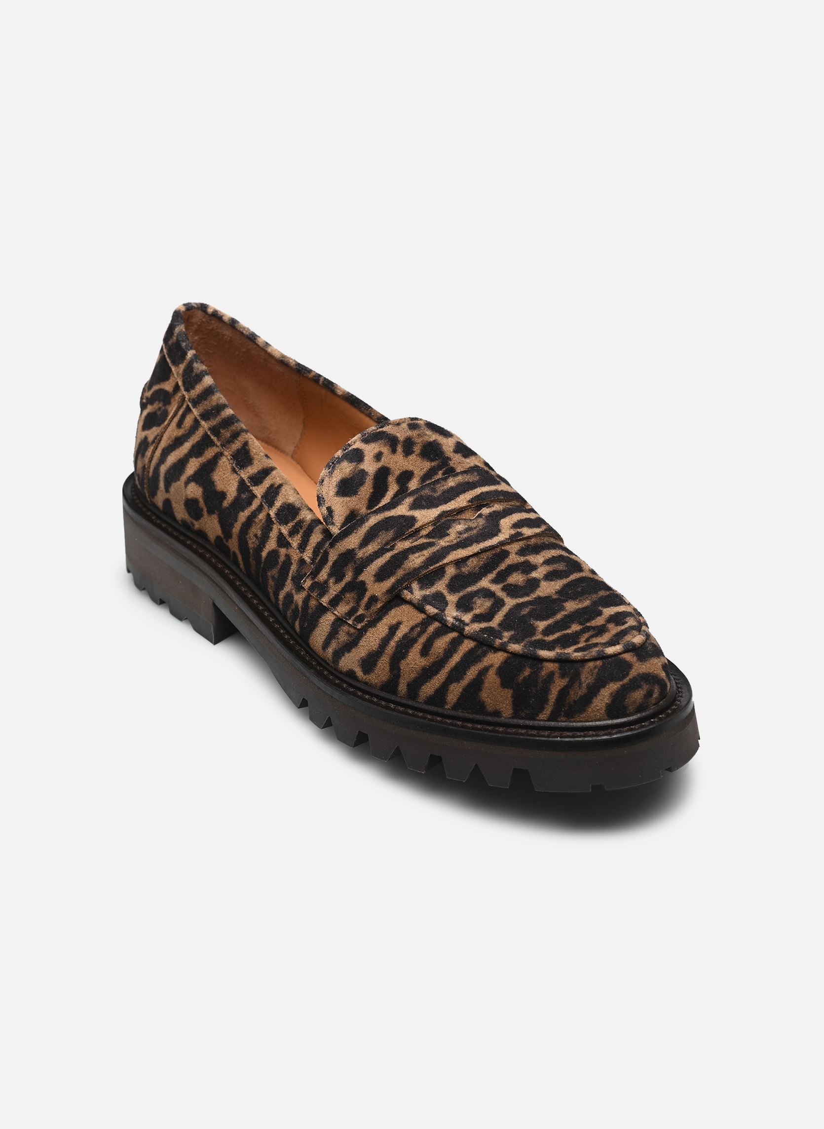 Loafer A8017 damen braun Billi Bi Loafer A8017 damen braun Leopardo cuoio suede