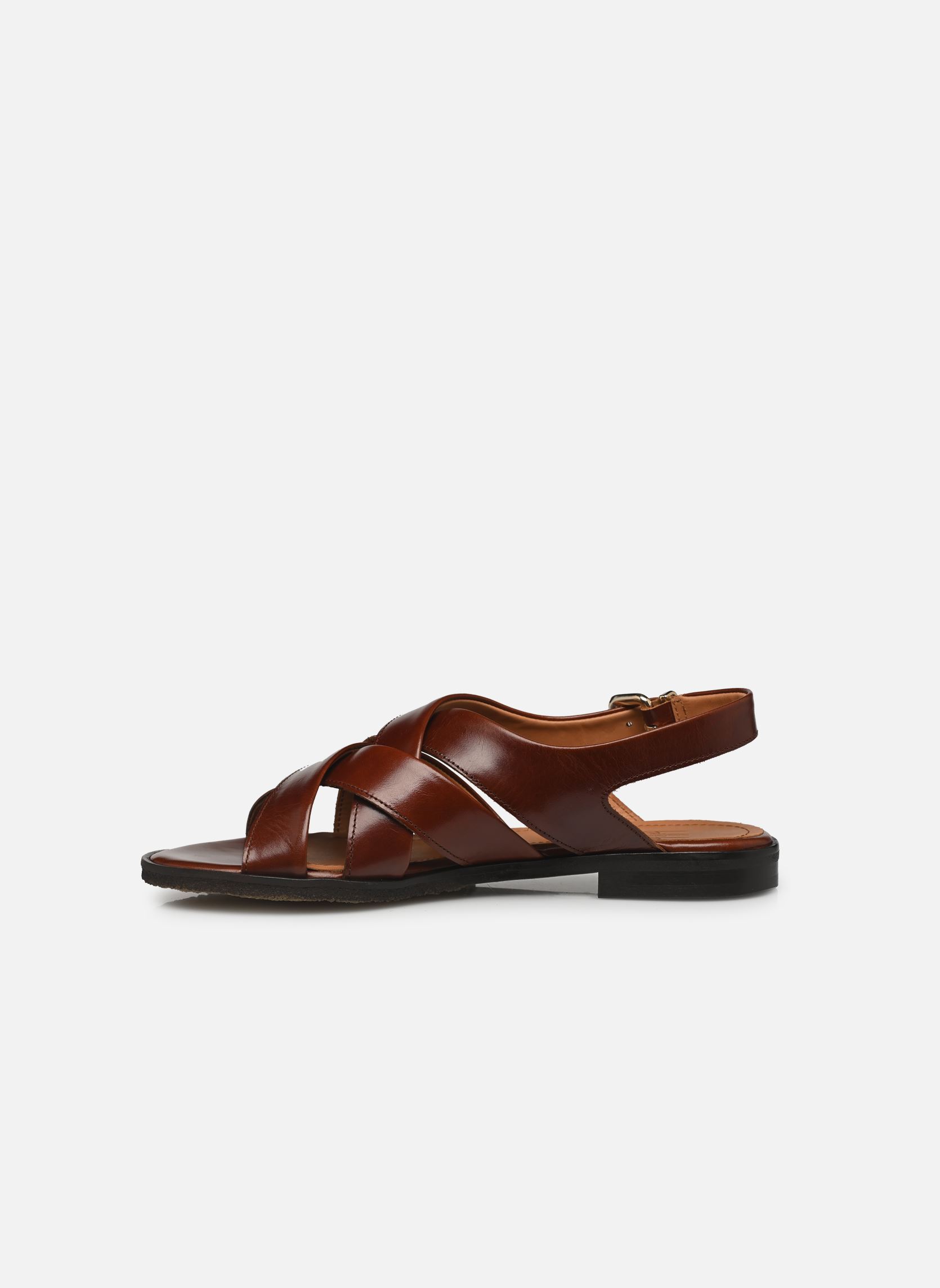 Flache Sandalen A8502 damen braun Billi Bi Flache Sandalen A8502 damen braun Cognac bark calf