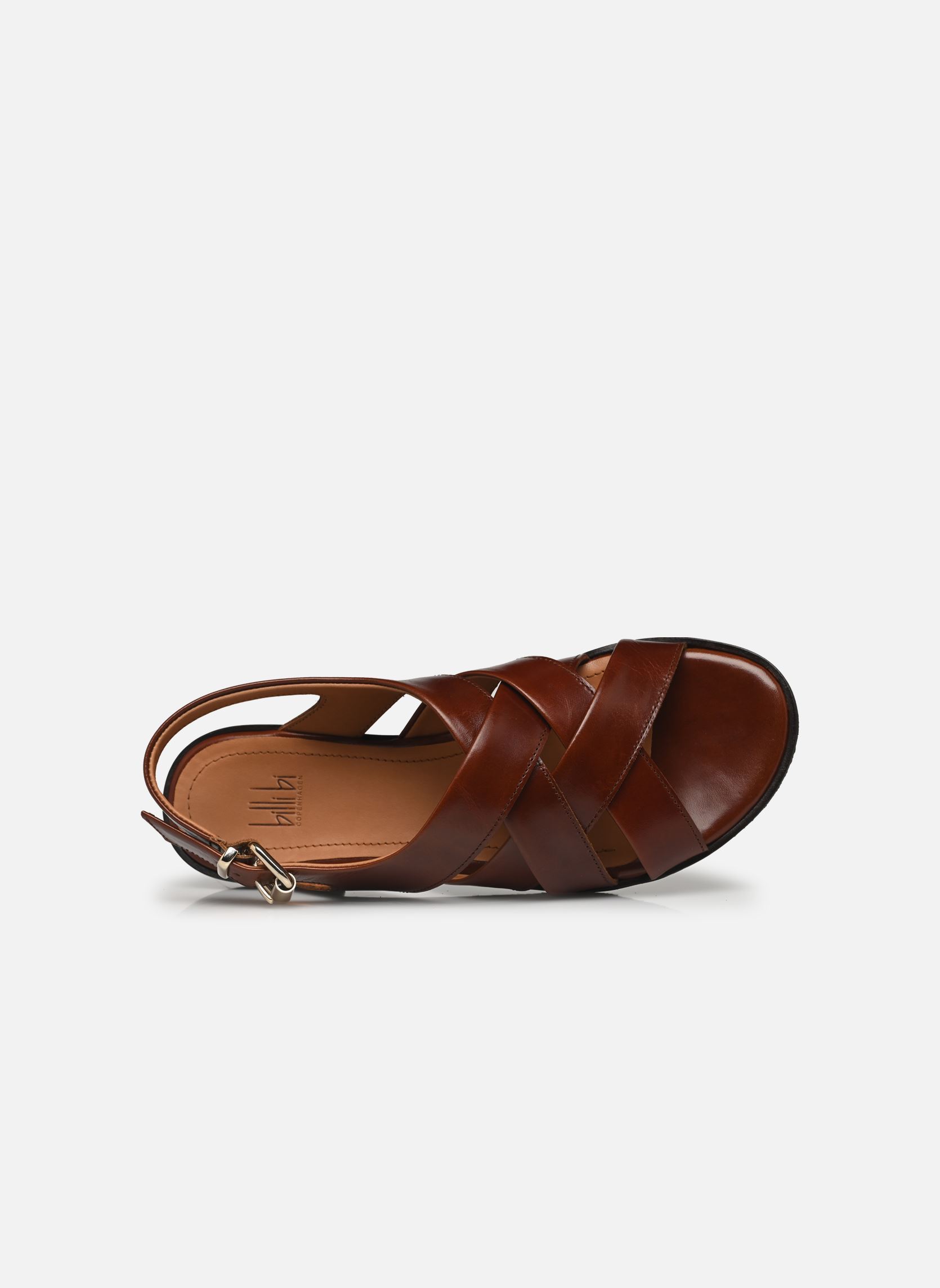 Flache Sandalen A8502 damen braun Billi Bi Flache Sandalen A8502 damen braun Cognac bark calf