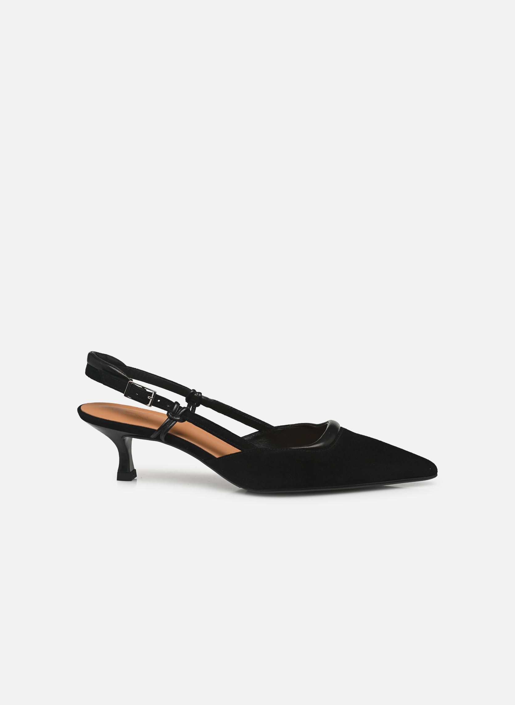 Pumps mit Riemchen A8084 damen schwarz Billi Bi Pumps mit Riemchen A8084 damen schwarz Black suede / nappa