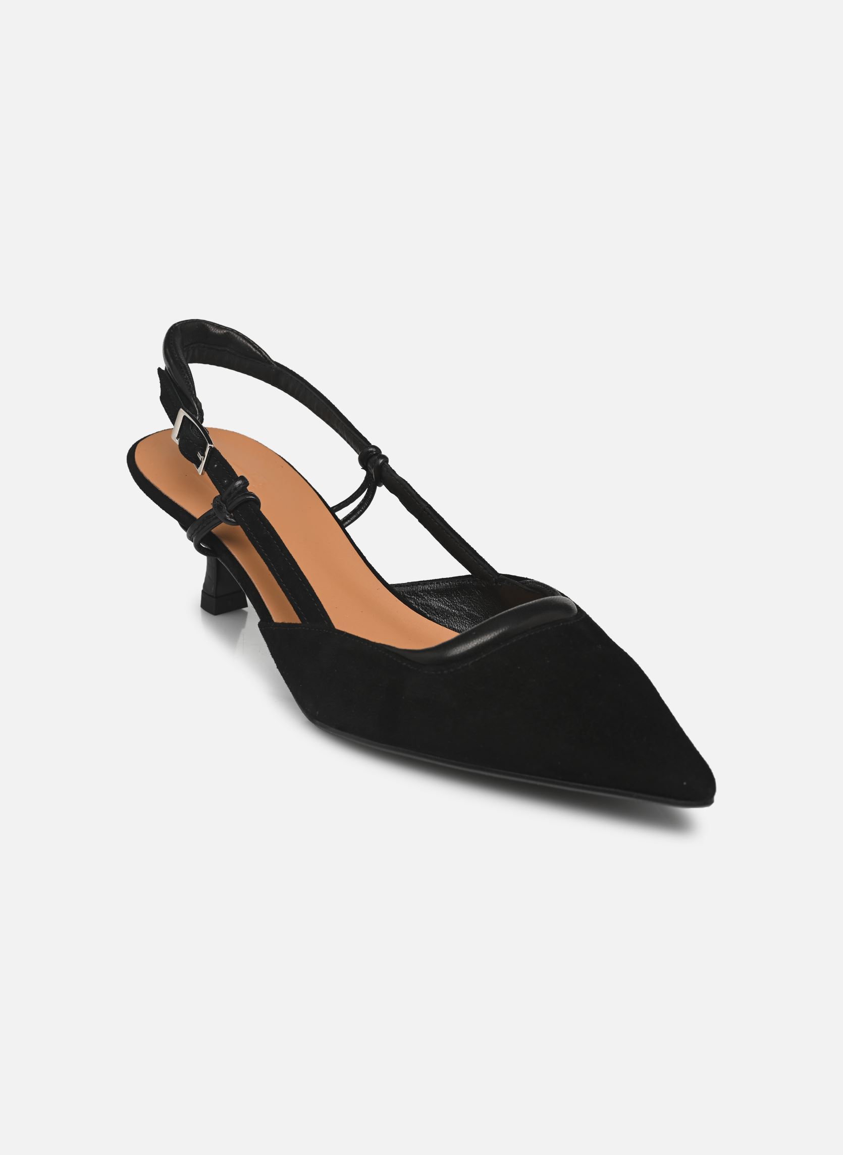 Pumps mit Riemchen A8084 damen schwarz Billi Bi Pumps mit Riemchen A8084 damen schwarz Black suede / nappa