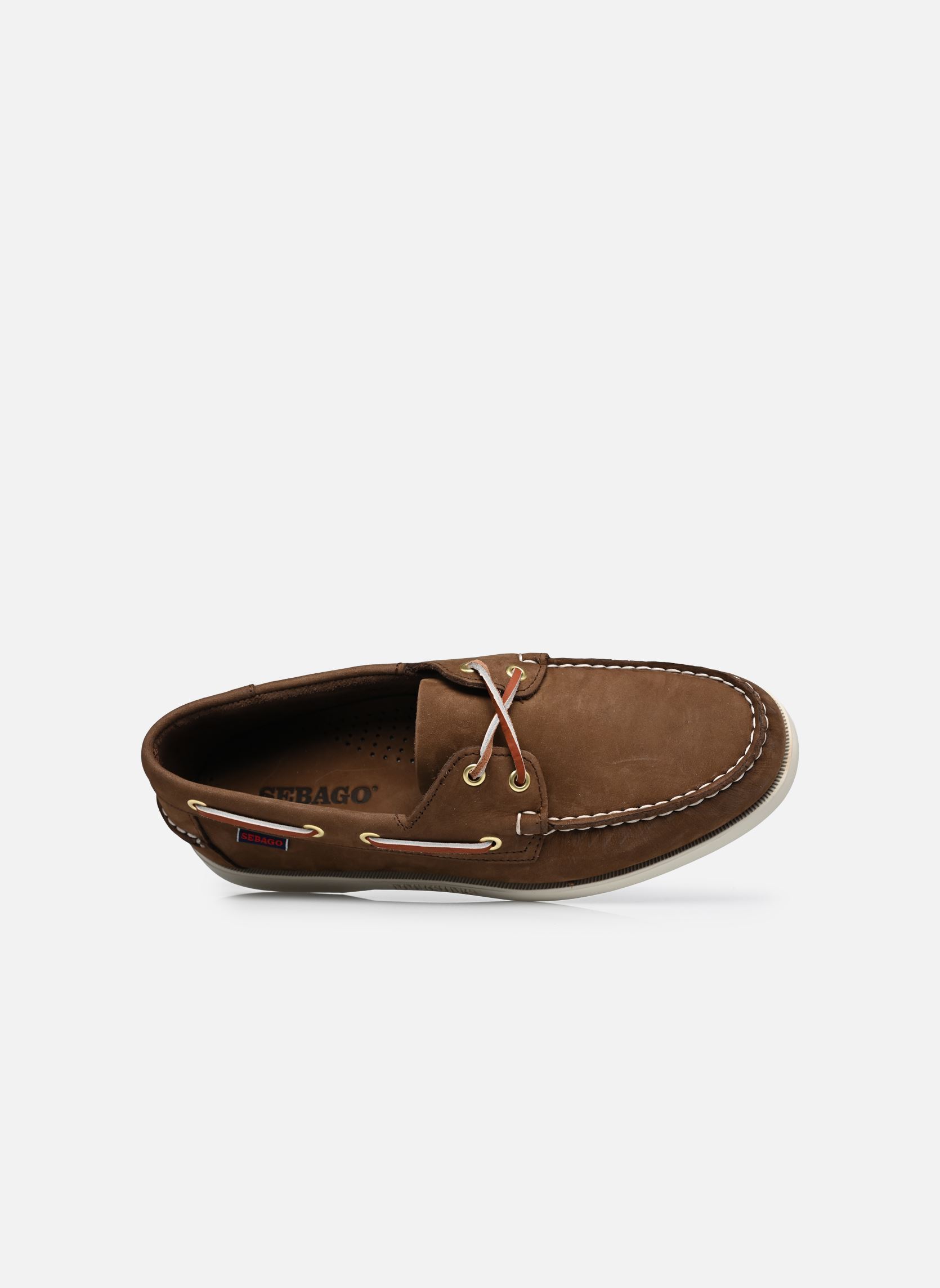 Mocassins Portland Nubuck homme jaune Sebago Mocassins Portland Nubuck homme jaune Brown Dk - Yellow Gold