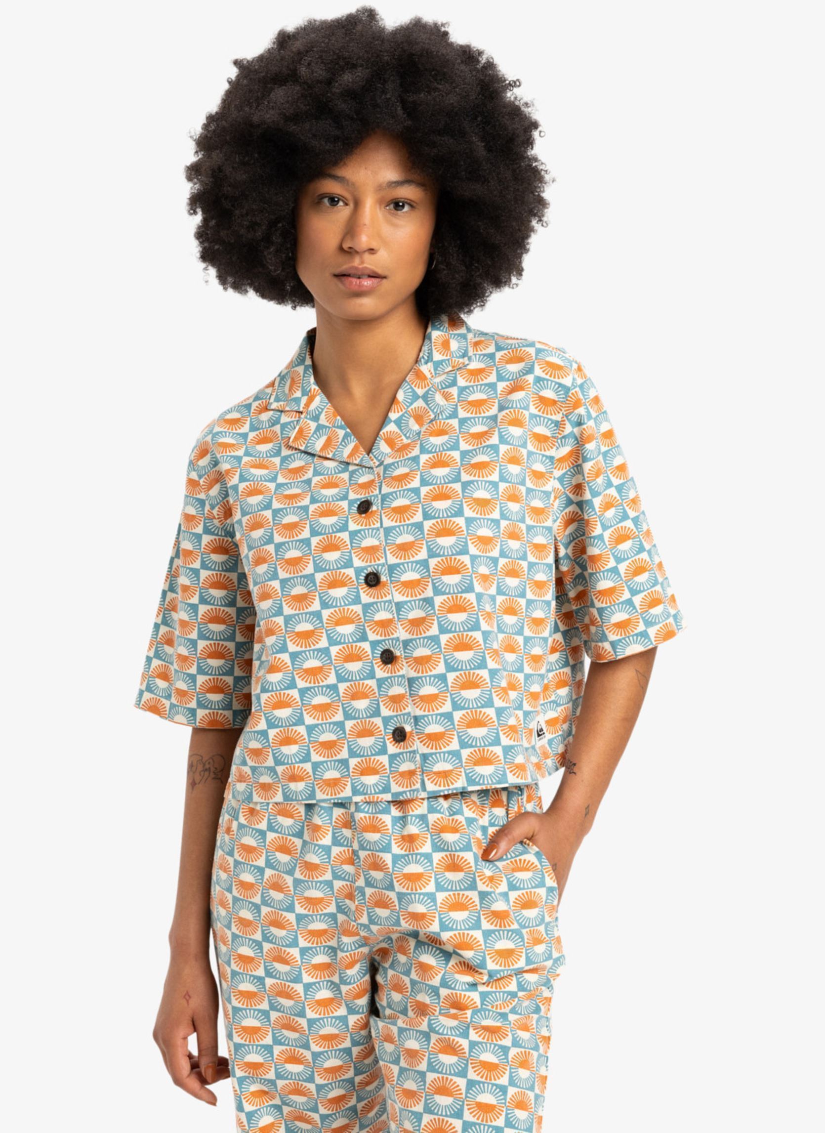 Vêtements Quiksilver Dad Crop Fit Ss Cotton EQWWT03144 pour Accessoires