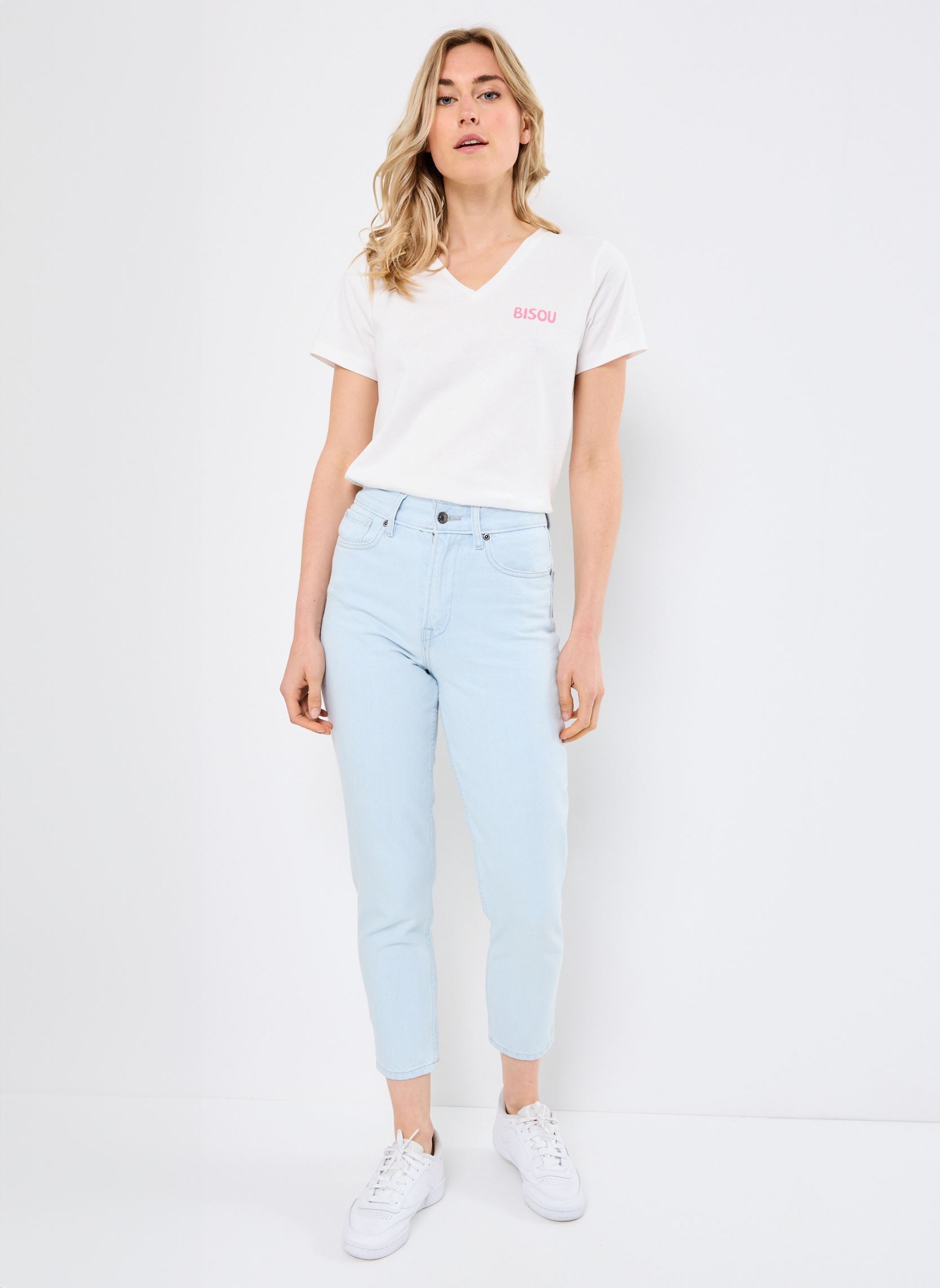 Jeans mom Mom Denim Pant EQWDP03026 femme bleu Quiksilver Jeans mom Mom Denim Pant EQWDP03026 femme bleu Ice Flow