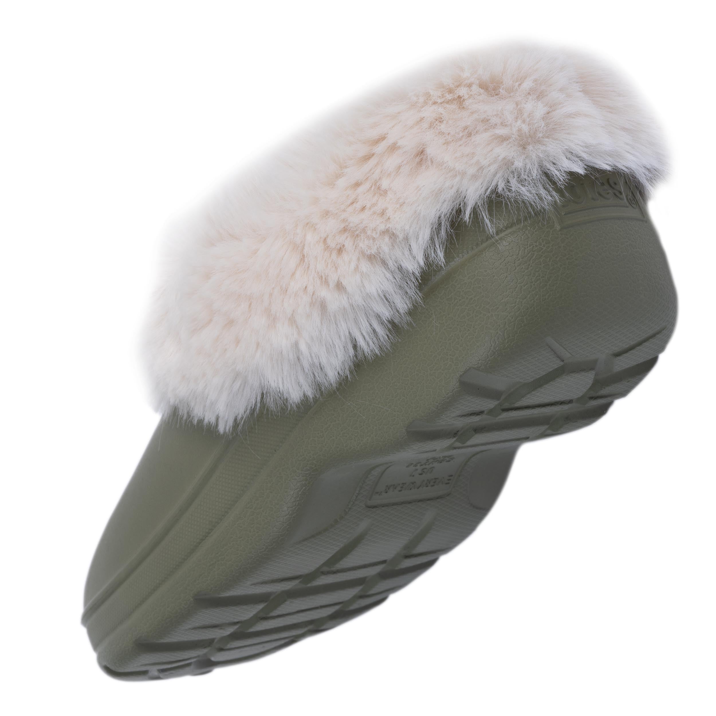 Mules Sabots de jardin Femme Fourrés Kaki femme vert Isotoner Mules Sabots de jardin Femme Fourrés Kaki femme vert Kaki