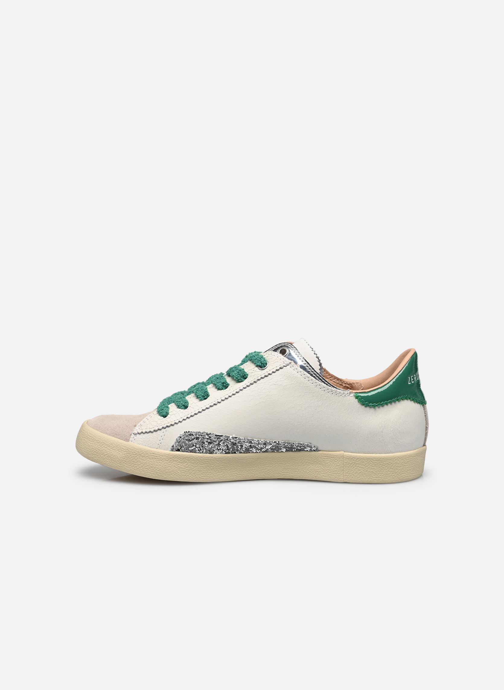 Lage sneakers SC06 dames wit 0-105 Lage sneakers SC06 dames wit Silver Green