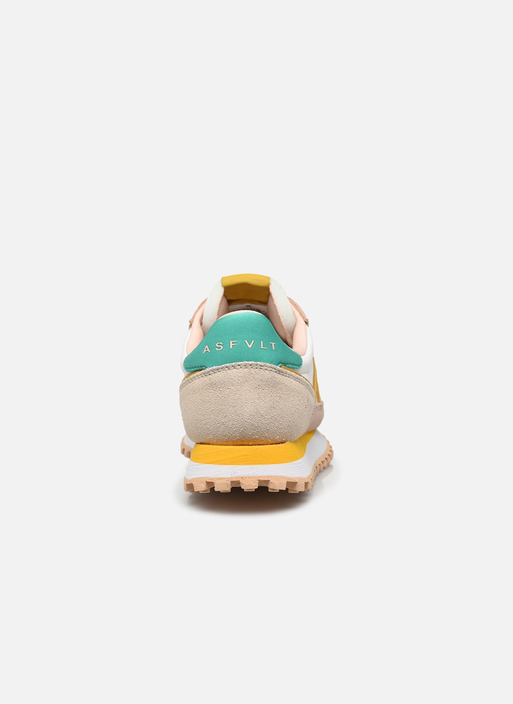 Niedrige Sneaker Gate damen beige ASFVLT Niedrige Sneaker Gate damen beige TAN/GREEN/PINK/YELLOW