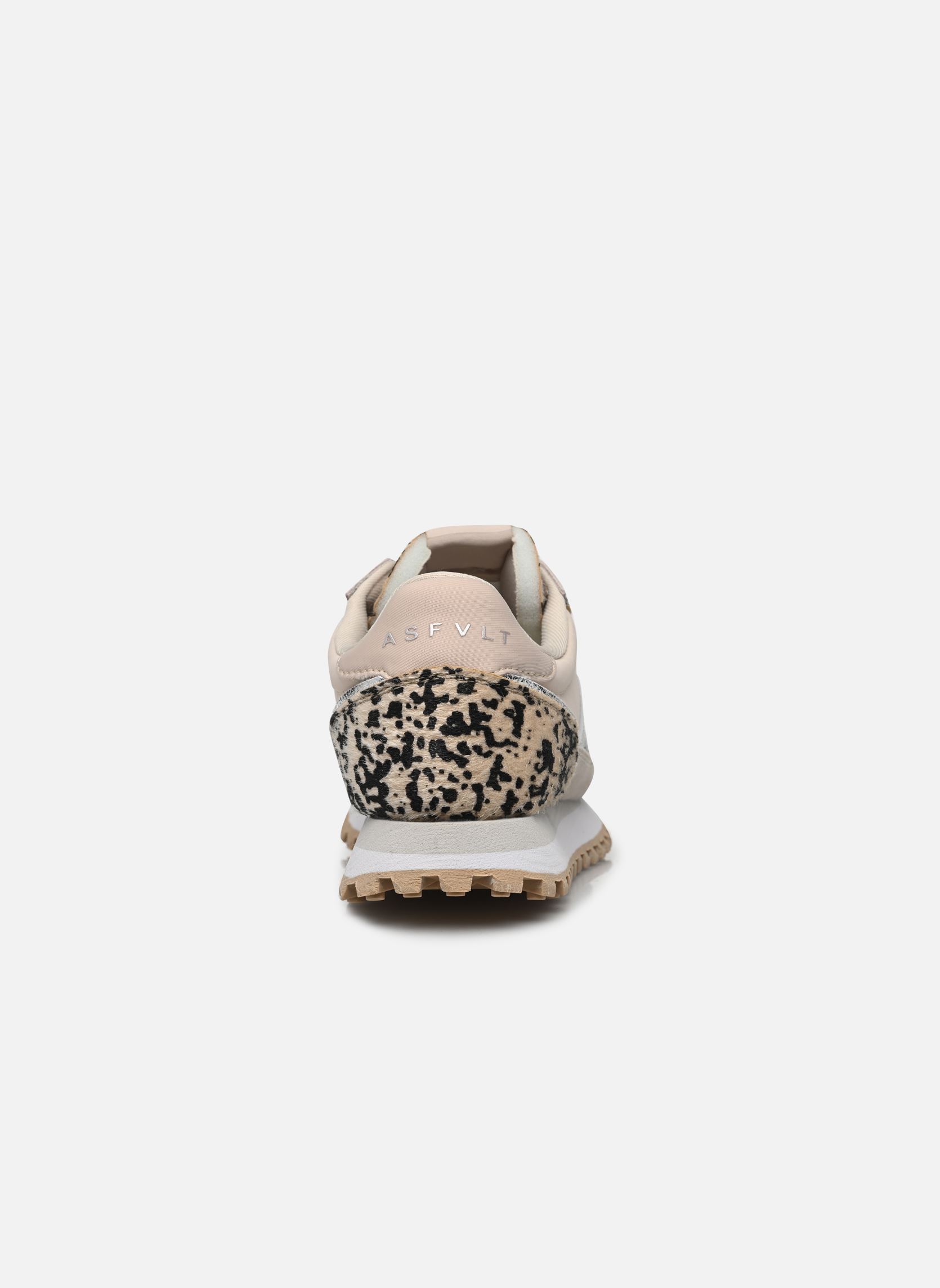 Niedrige Sneaker Gate damen beige ASFVLT Niedrige Sneaker Gate damen beige Grey/Tan/ Silver/Pony Hair