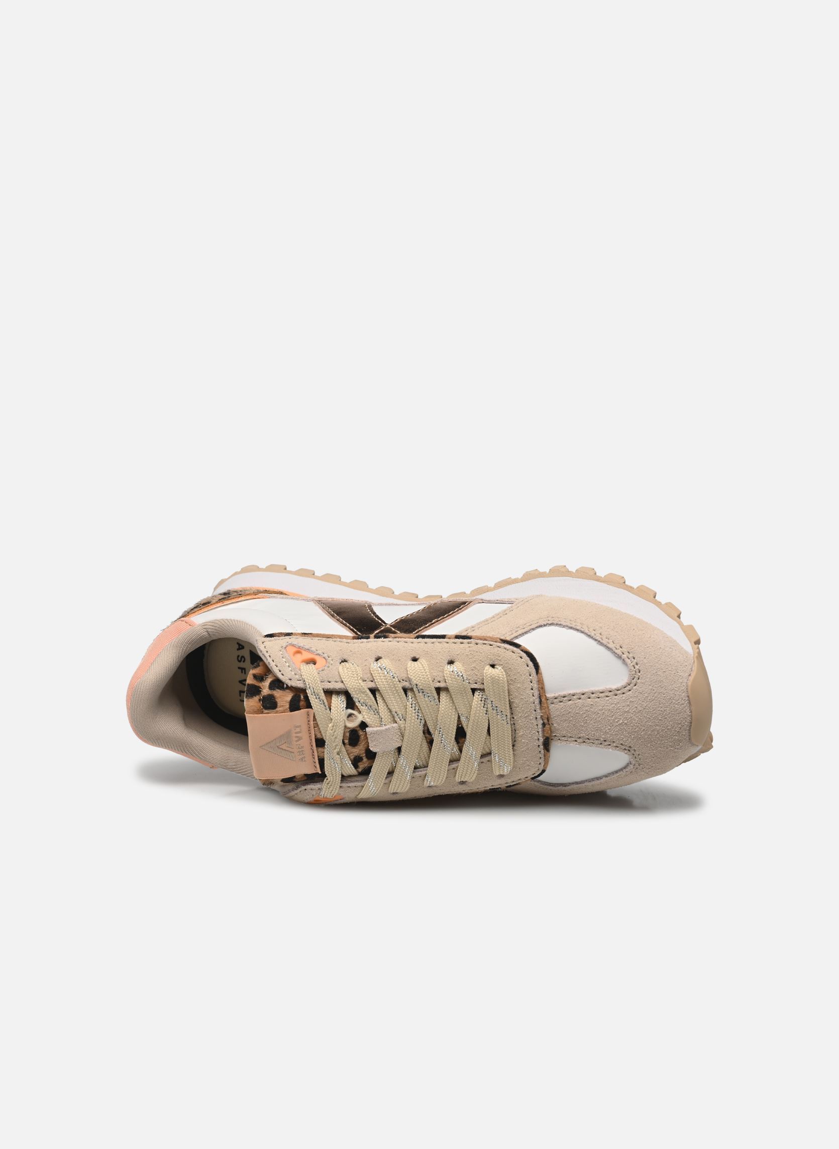 Niedrige Sneaker Gate damen beige ASFVLT Niedrige Sneaker Gate damen beige BEIGE/PEACH/LEOPARD