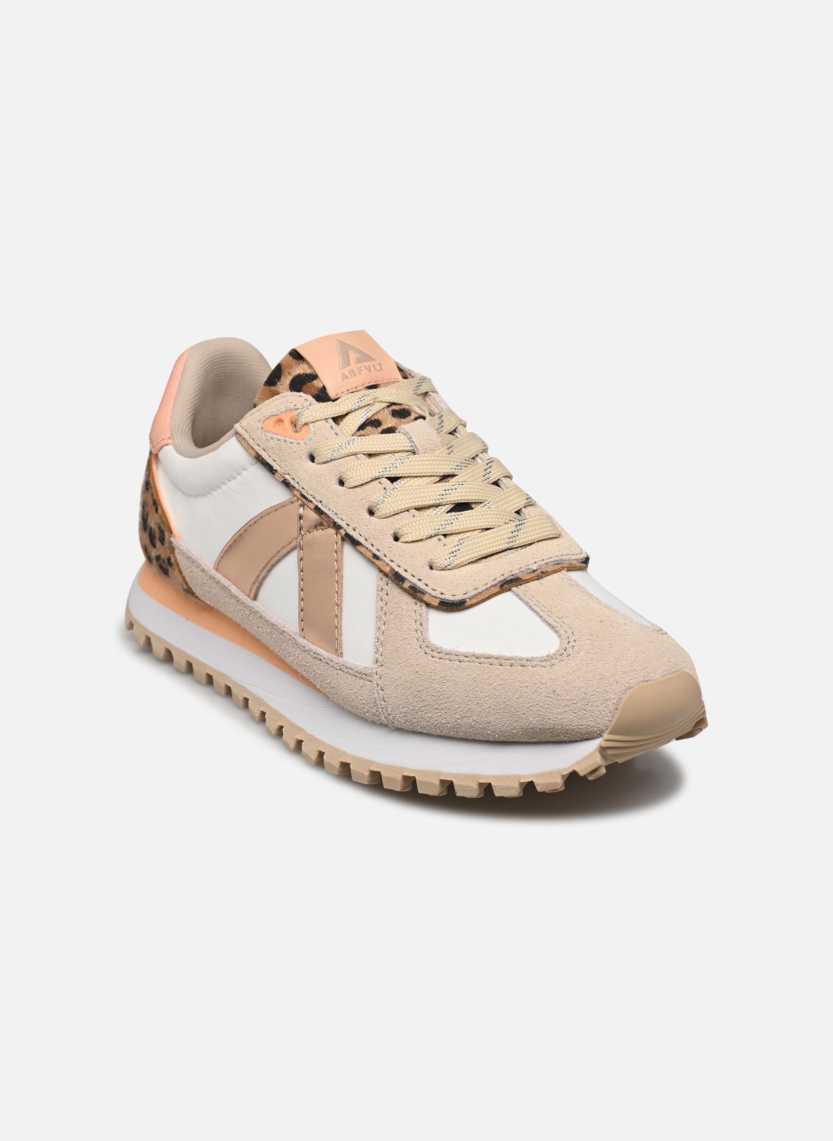 Niedrige Sneaker Gate damen beige ASFVLT Niedrige Sneaker Gate damen beige BEIGE/PEACH/LEOPARD