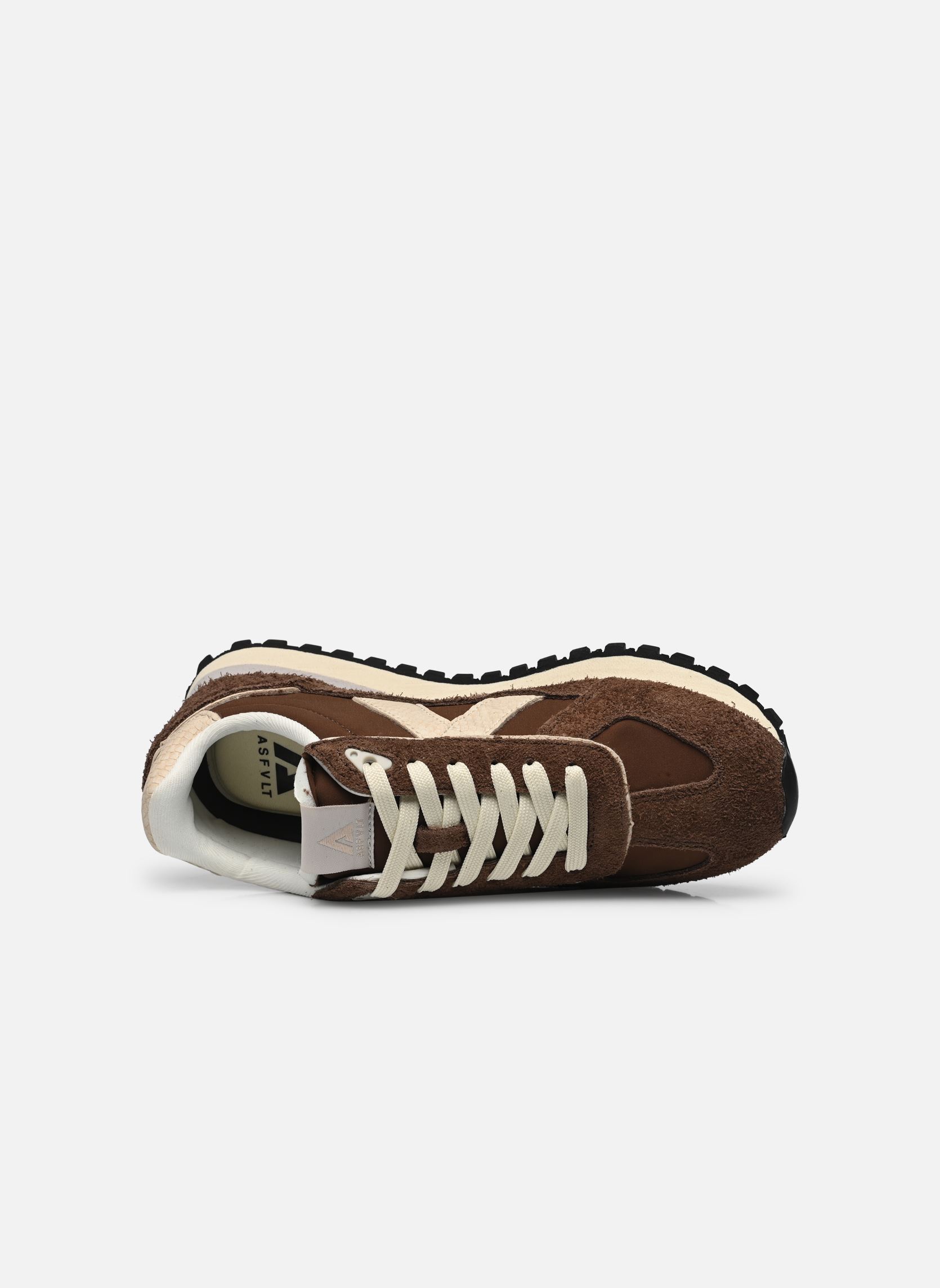 Lage sneakers Gate dames bruin ASFVLT Lage sneakers Gate dames bruin BROWN /TAN/GOLD