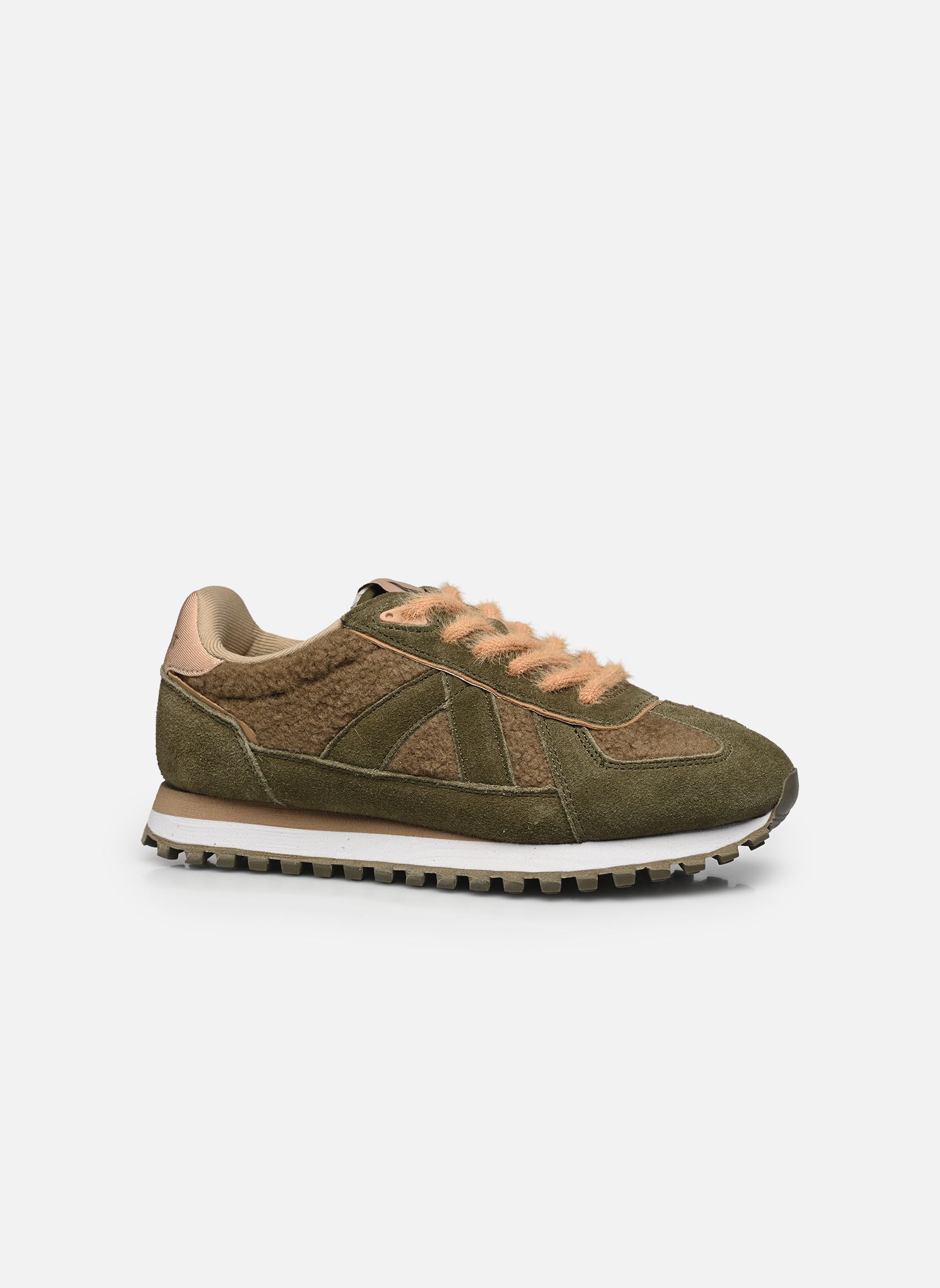 Lage sneakers Gate dames groen ASFVLT Lage sneakers Gate dames groen ARMY SHERPA / TAN