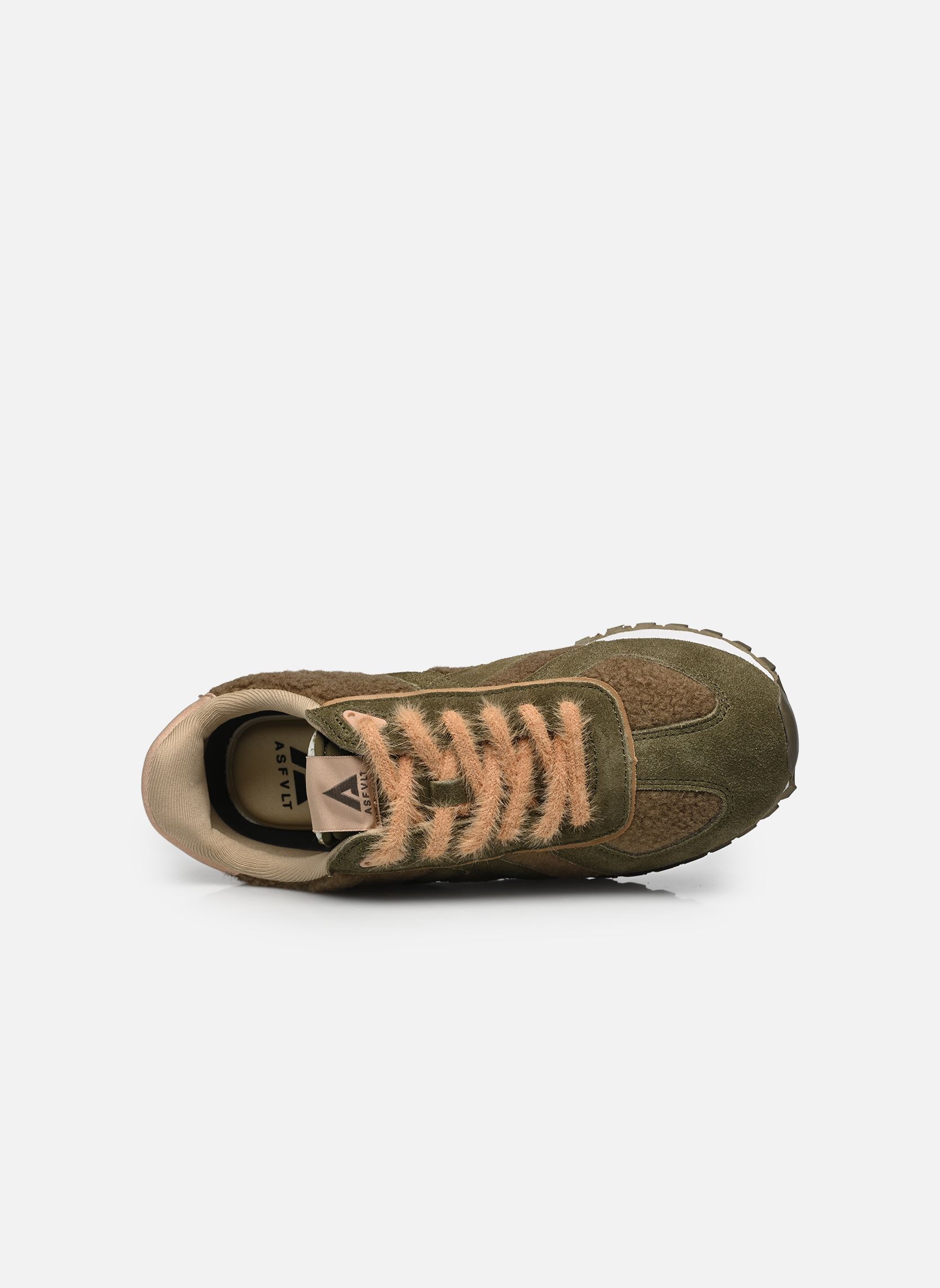 Lage sneakers Gate dames groen ASFVLT Lage sneakers Gate dames groen ARMY SHERPA / TAN