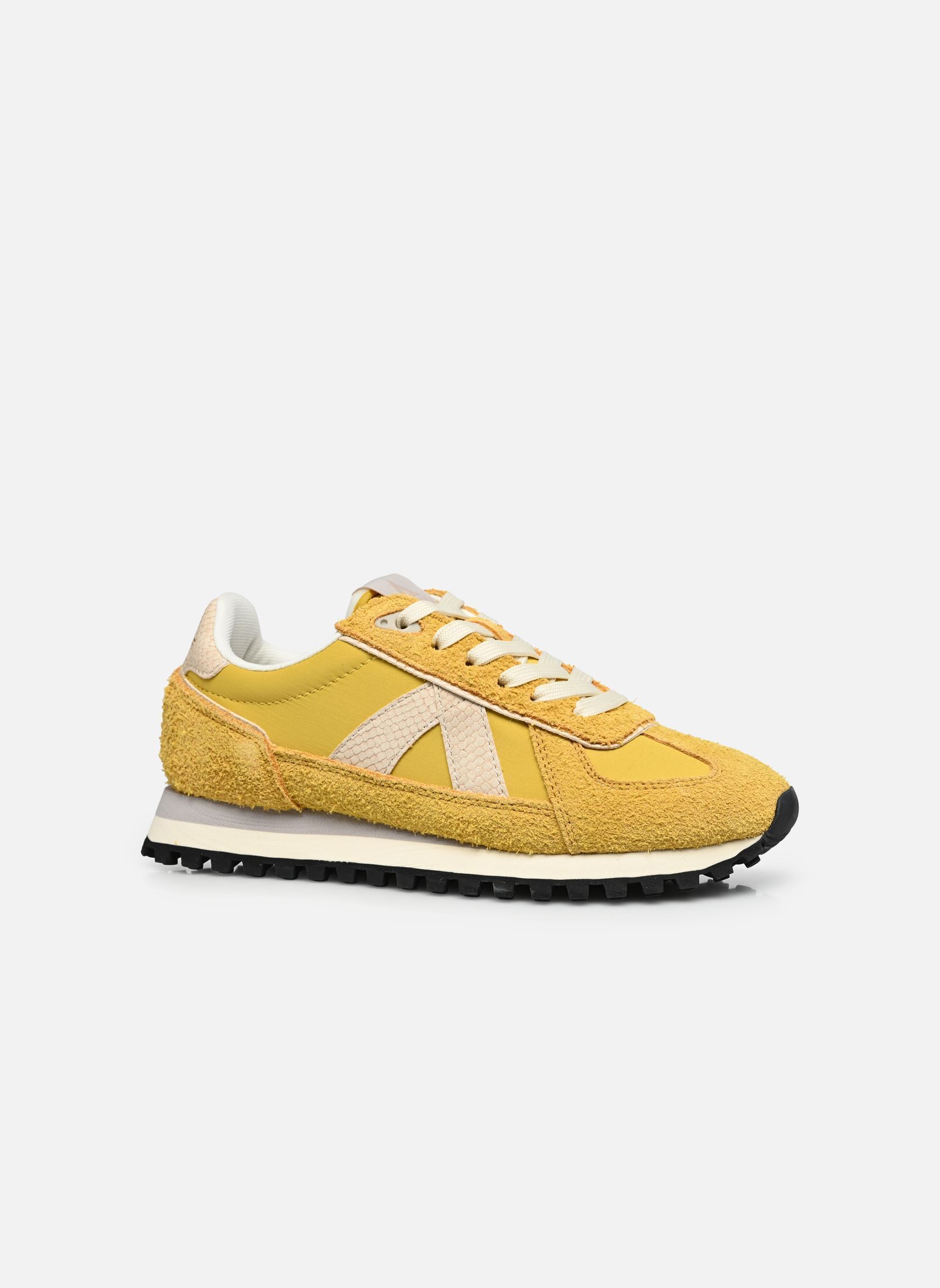 Niedrige Sneaker Gate damen gelb ASFVLT Niedrige Sneaker Gate damen gelb MIMOSA / SNAKE / GOLD
