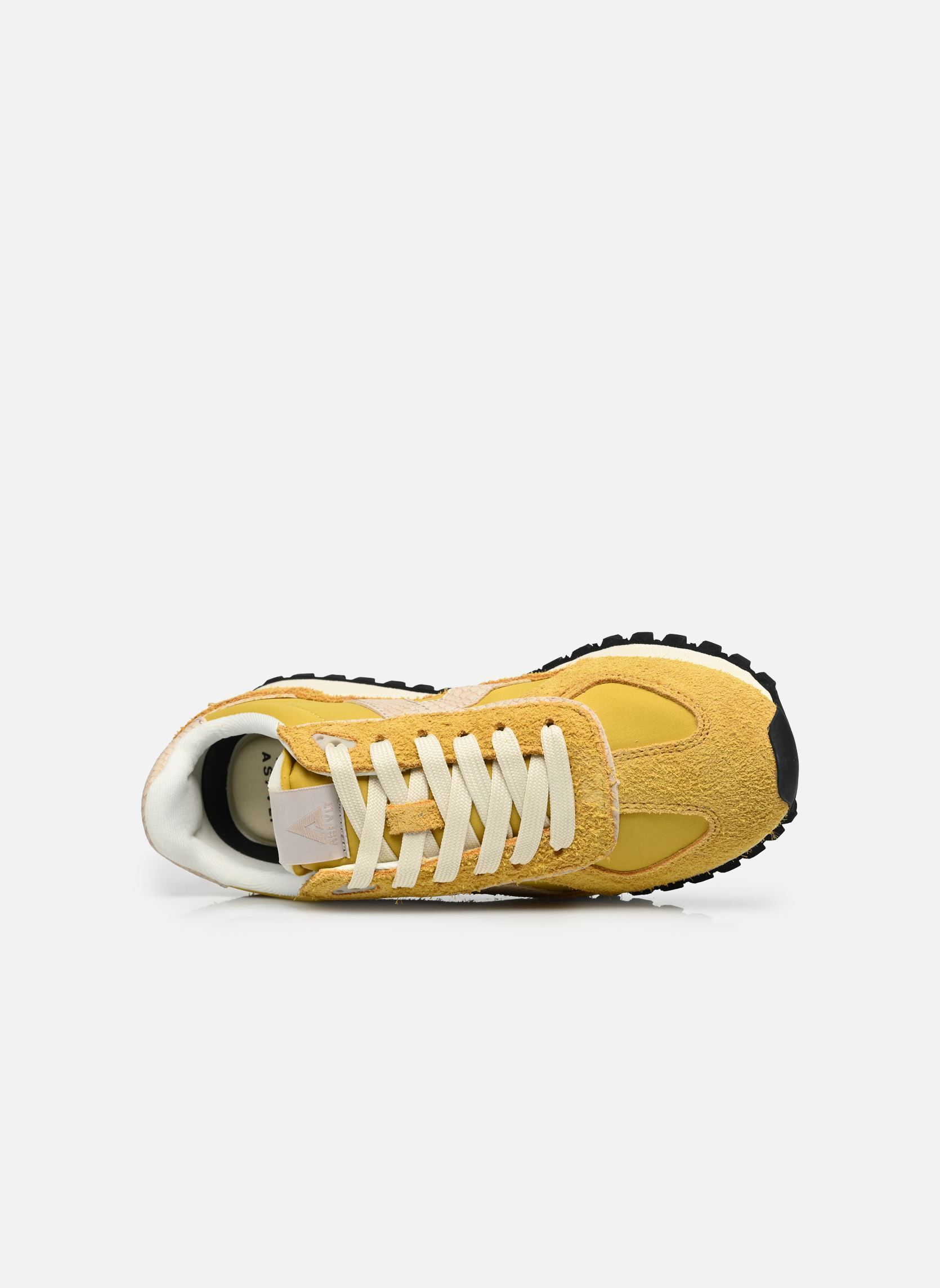 Niedrige Sneaker Gate damen gelb ASFVLT Niedrige Sneaker Gate damen gelb MIMOSA / SNAKE / GOLD