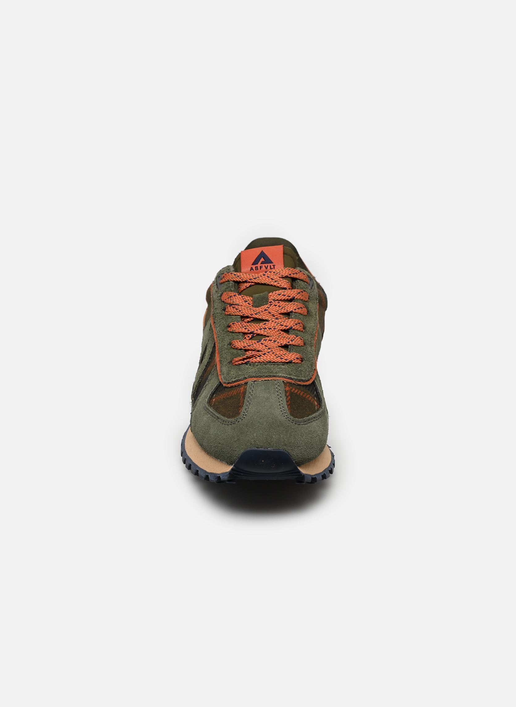 Baskets basses Gate femme vert ASFVLT Baskets basses Gate femme vert ARMY /COGNAC PLAID