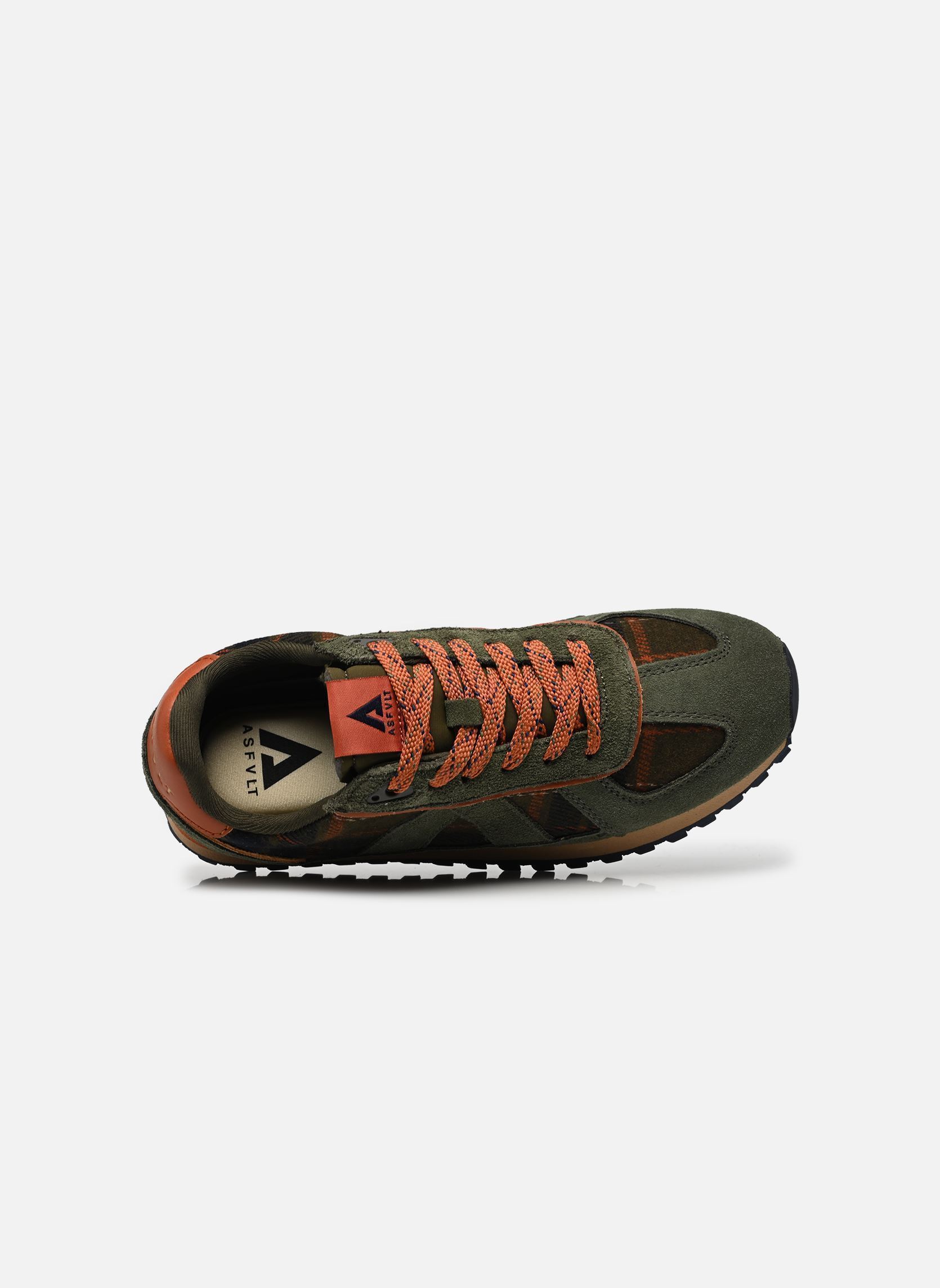Baskets basses Gate femme vert ASFVLT Baskets basses Gate femme vert ARMY /COGNAC PLAID