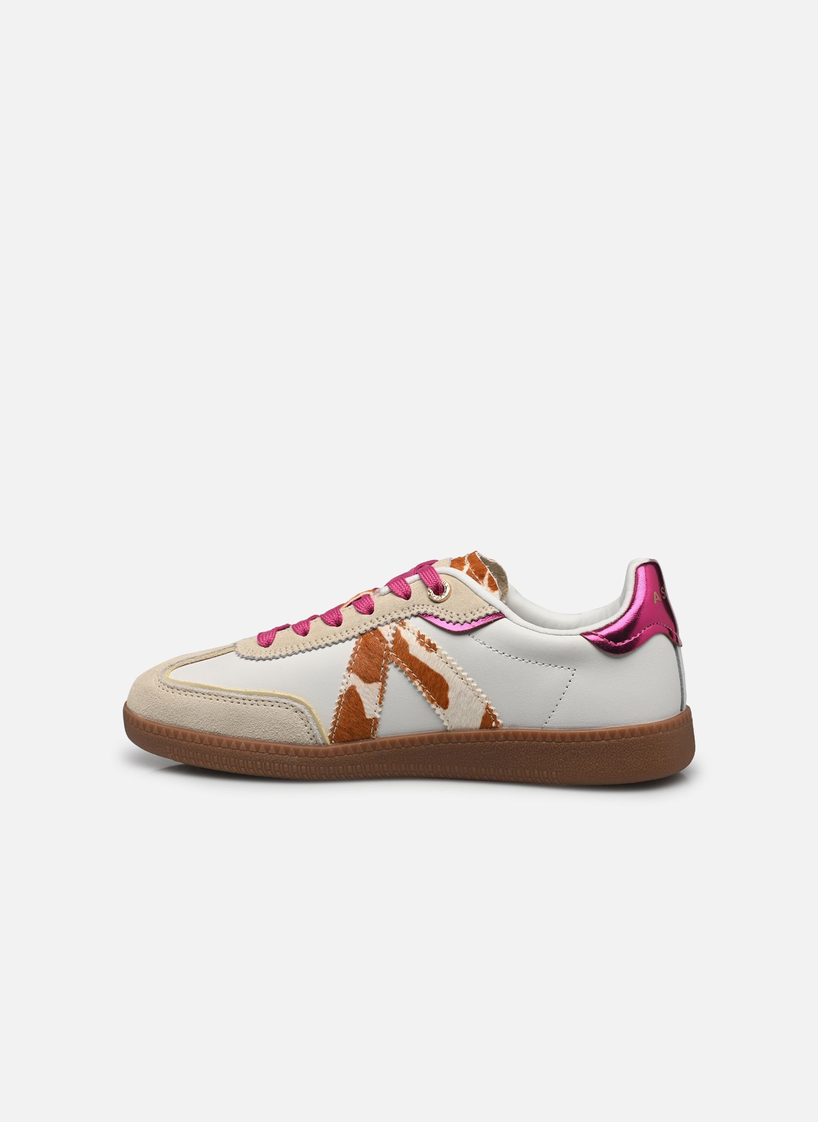 Niedrige Sneaker Elite Classic damen beige ASFVLT Niedrige Sneaker Elite Classic damen beige TAN/COW PONY HAIR/FUSHIA