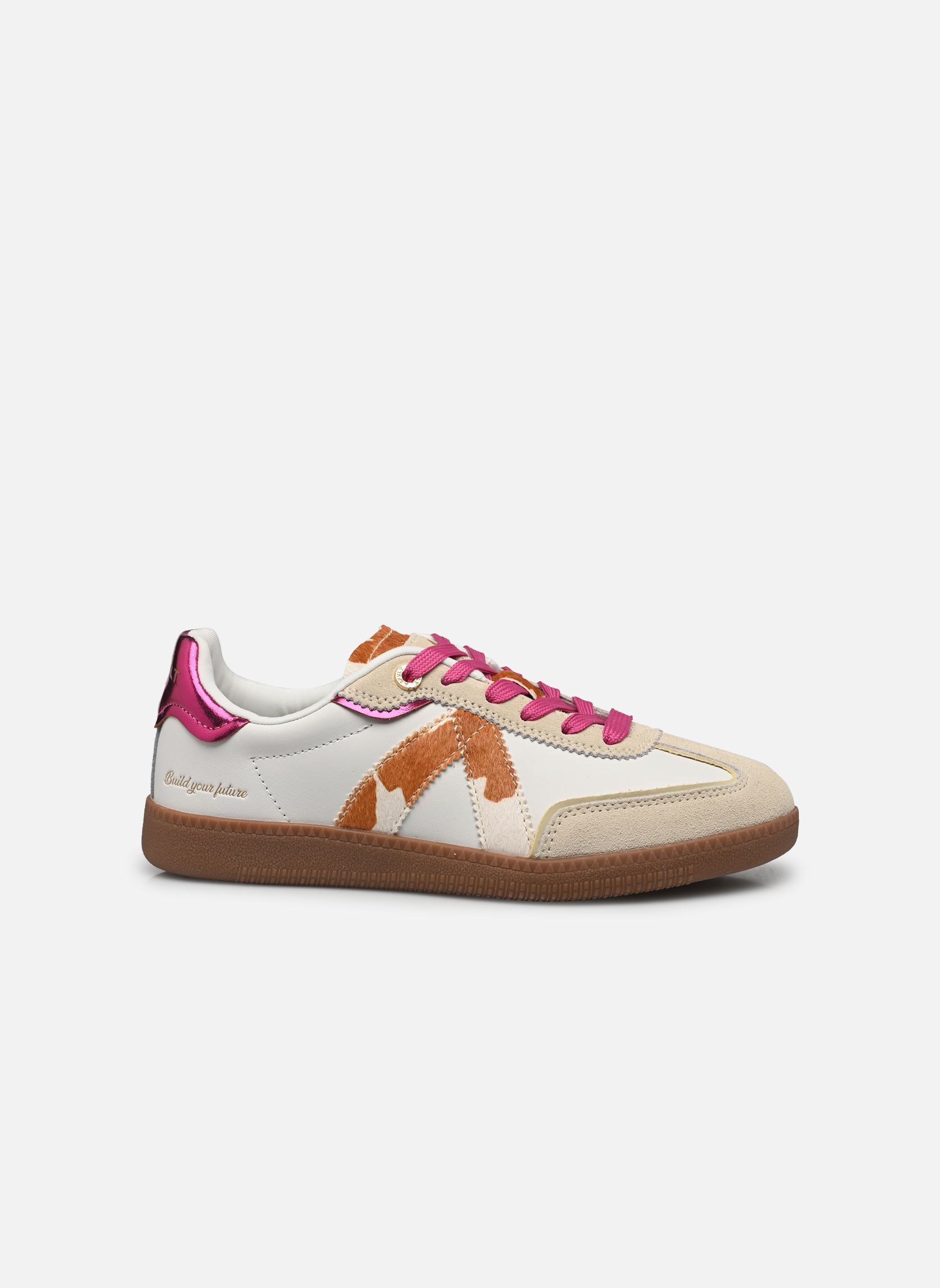 Niedrige Sneaker Elite Classic damen beige ASFVLT Niedrige Sneaker Elite Classic damen beige TAN/COW PONY HAIR/FUSHIA