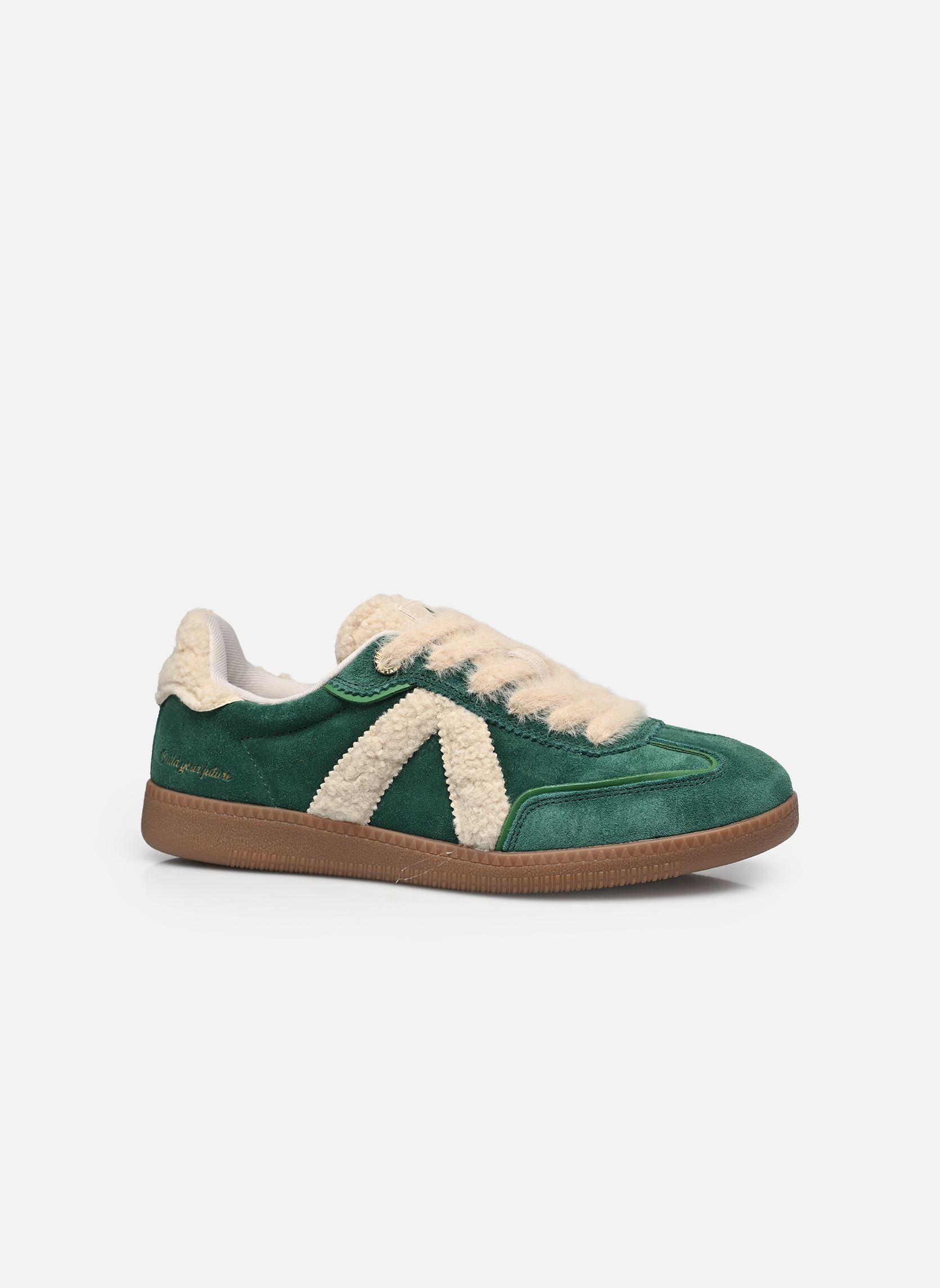 Niedrige Sneaker Elite Classic damen grün ASFVLT Niedrige Sneaker Elite Classic damen grün GREEN / CREAM SHERPA