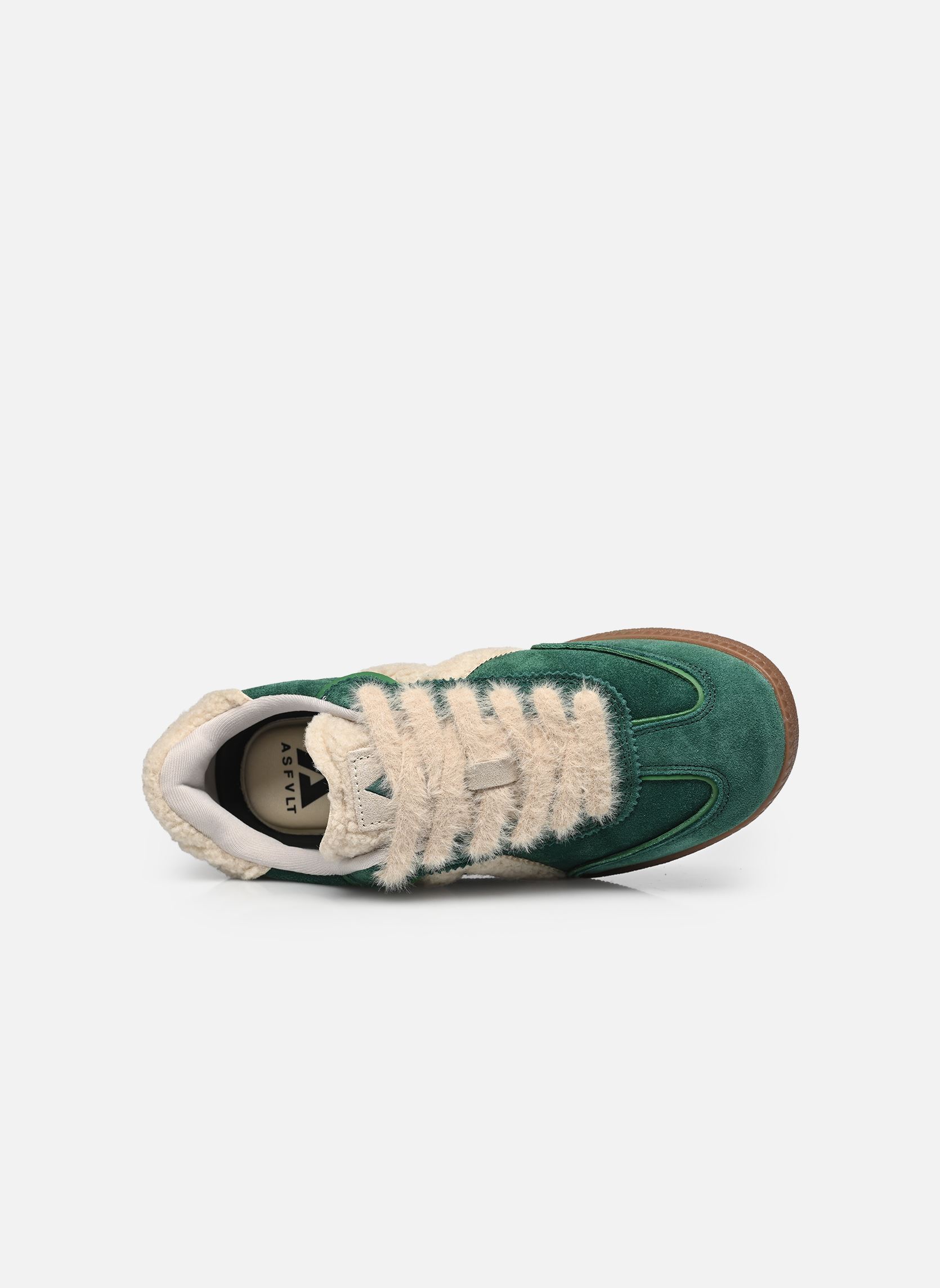 Niedrige Sneaker Elite Classic damen grün ASFVLT Niedrige Sneaker Elite Classic damen grün GREEN / CREAM SHERPA
