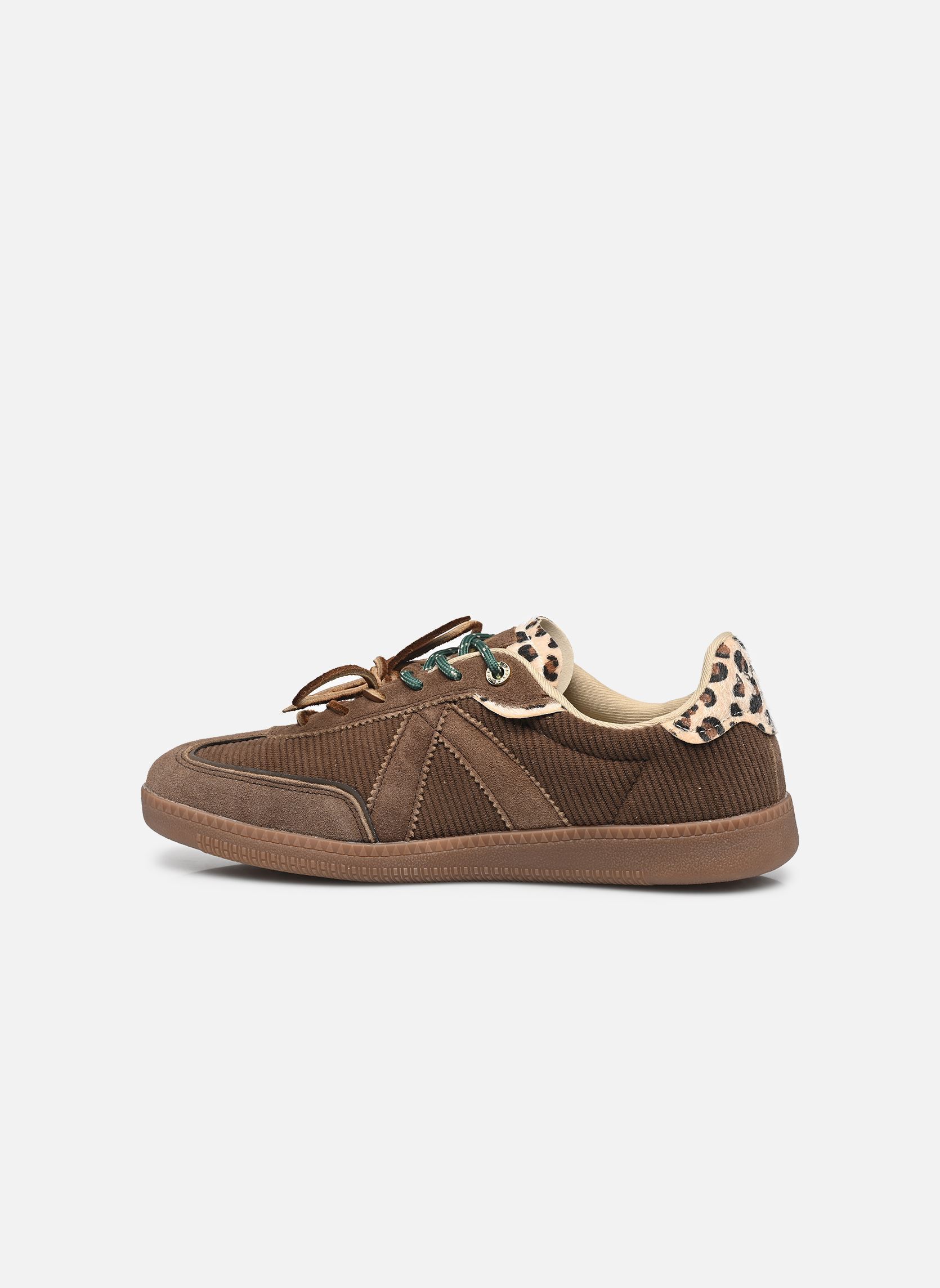Lage sneakers Elite Classic dames bruin ASFVLT Lage sneakers Elite Classic dames bruin BROWN CORDUROY/LEOPARD