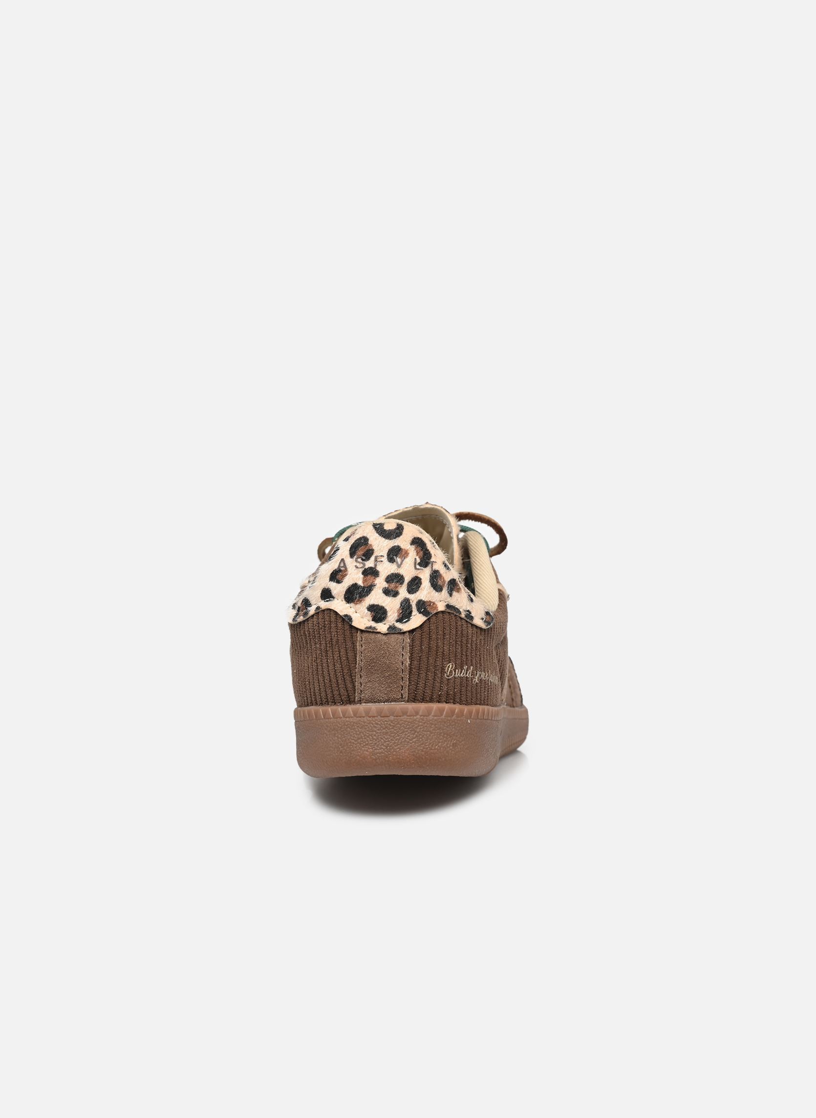 Lage sneakers Elite Classic dames bruin ASFVLT Lage sneakers Elite Classic dames bruin BROWN CORDUROY/LEOPARD