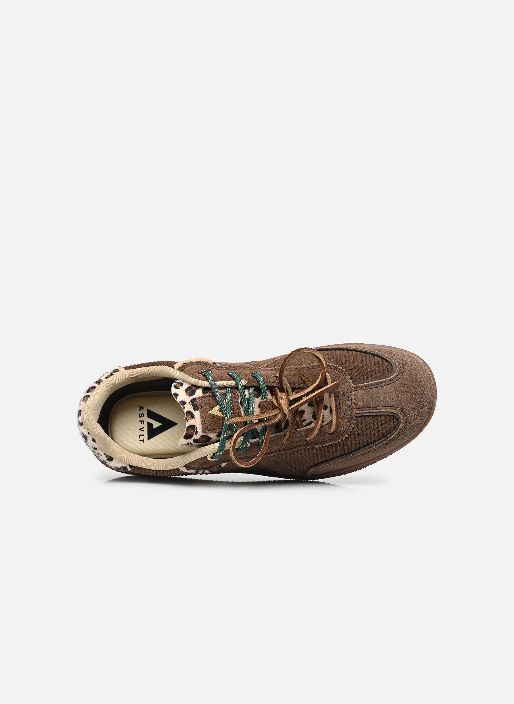 Lage sneakers Elite Classic dames bruin ASFVLT Lage sneakers Elite Classic dames bruin BROWN CORDUROY/LEOPARD