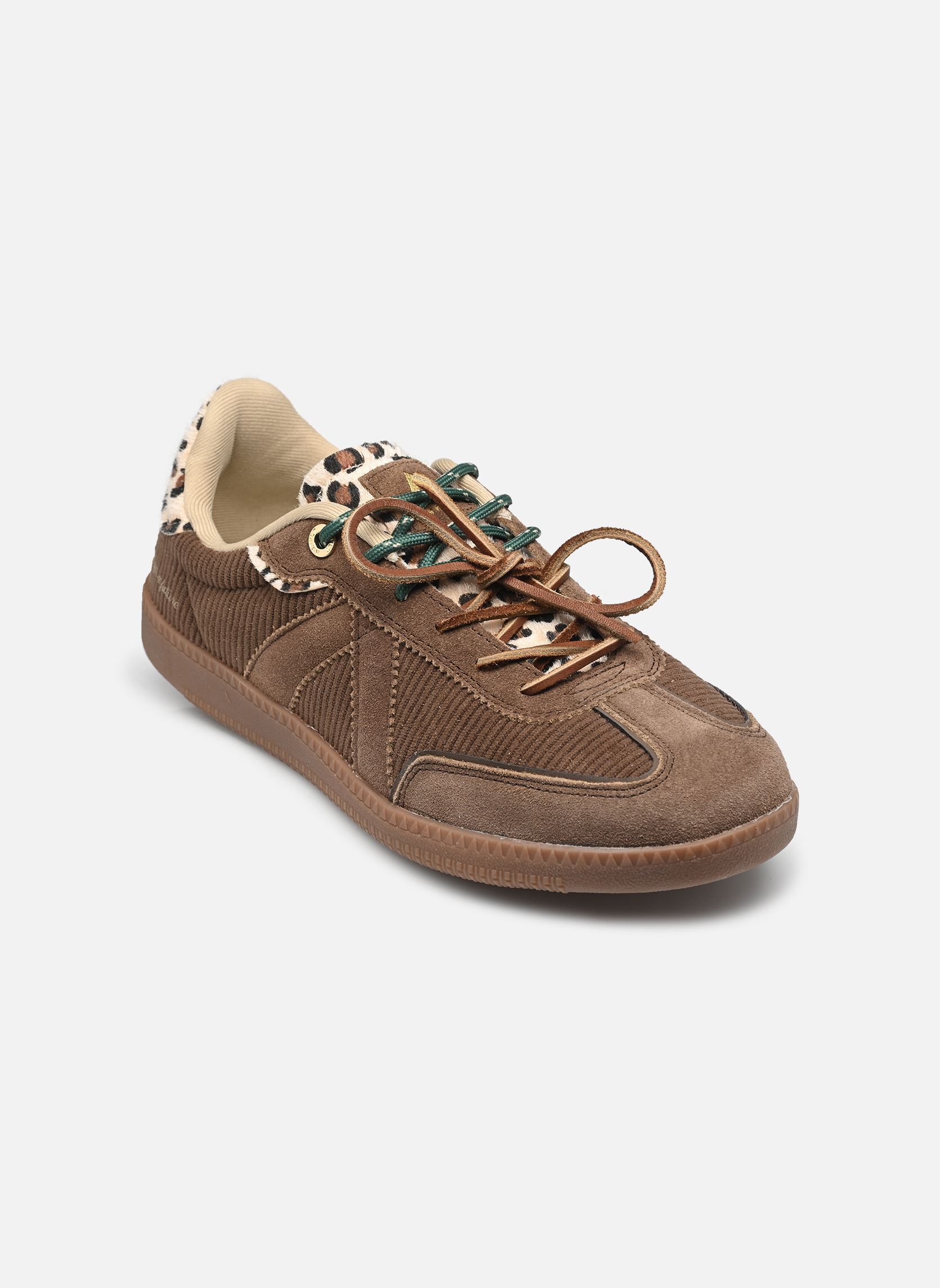 Lage sneakers Elite Classic dames bruin ASFVLT Lage sneakers Elite Classic dames bruin BROWN CORDUROY/LEOPARD