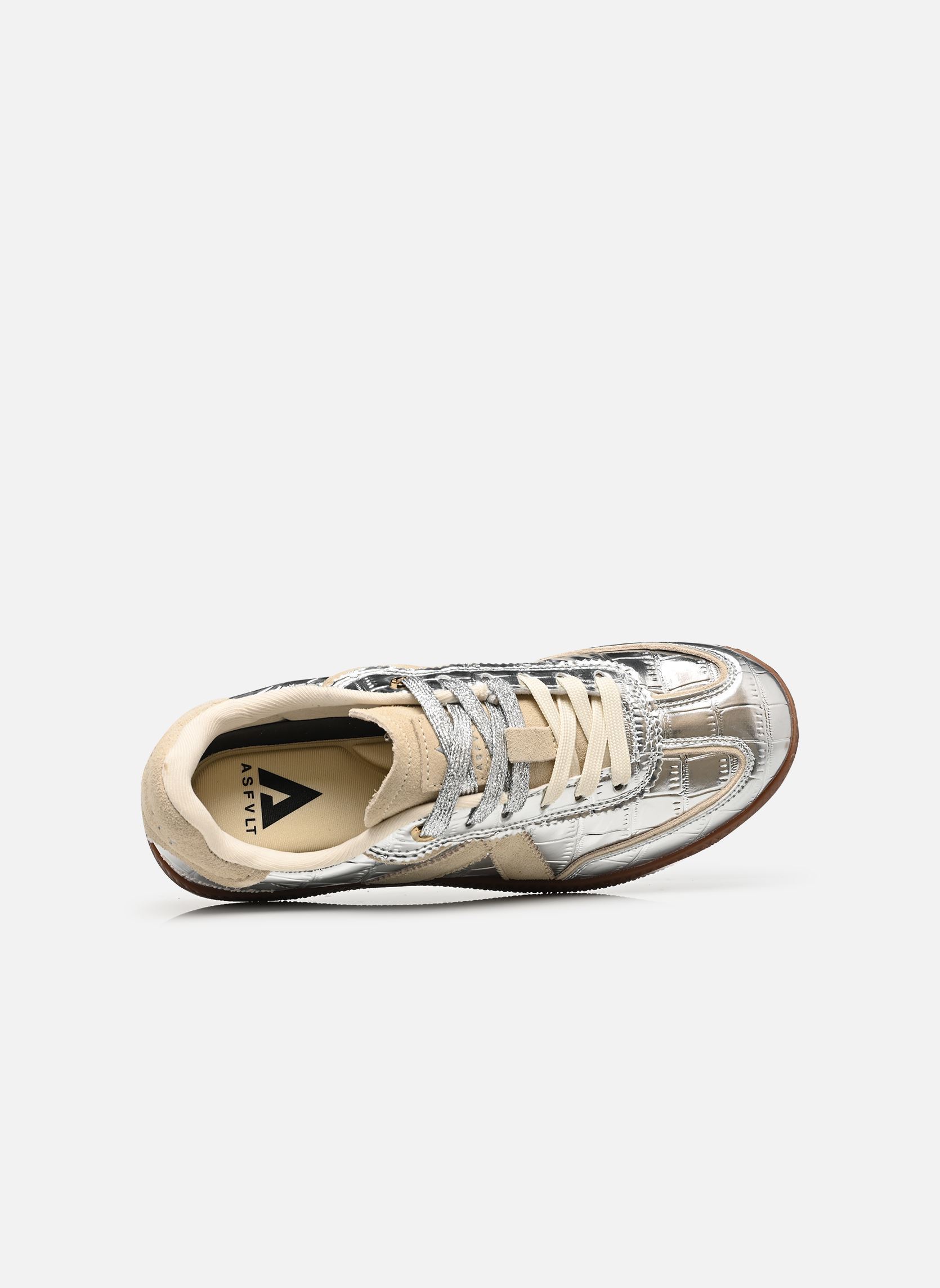 Baskets basses Elite Classic femme argent ASFVLT Baskets basses Elite Classic femme argent SILVER CROCO TAN