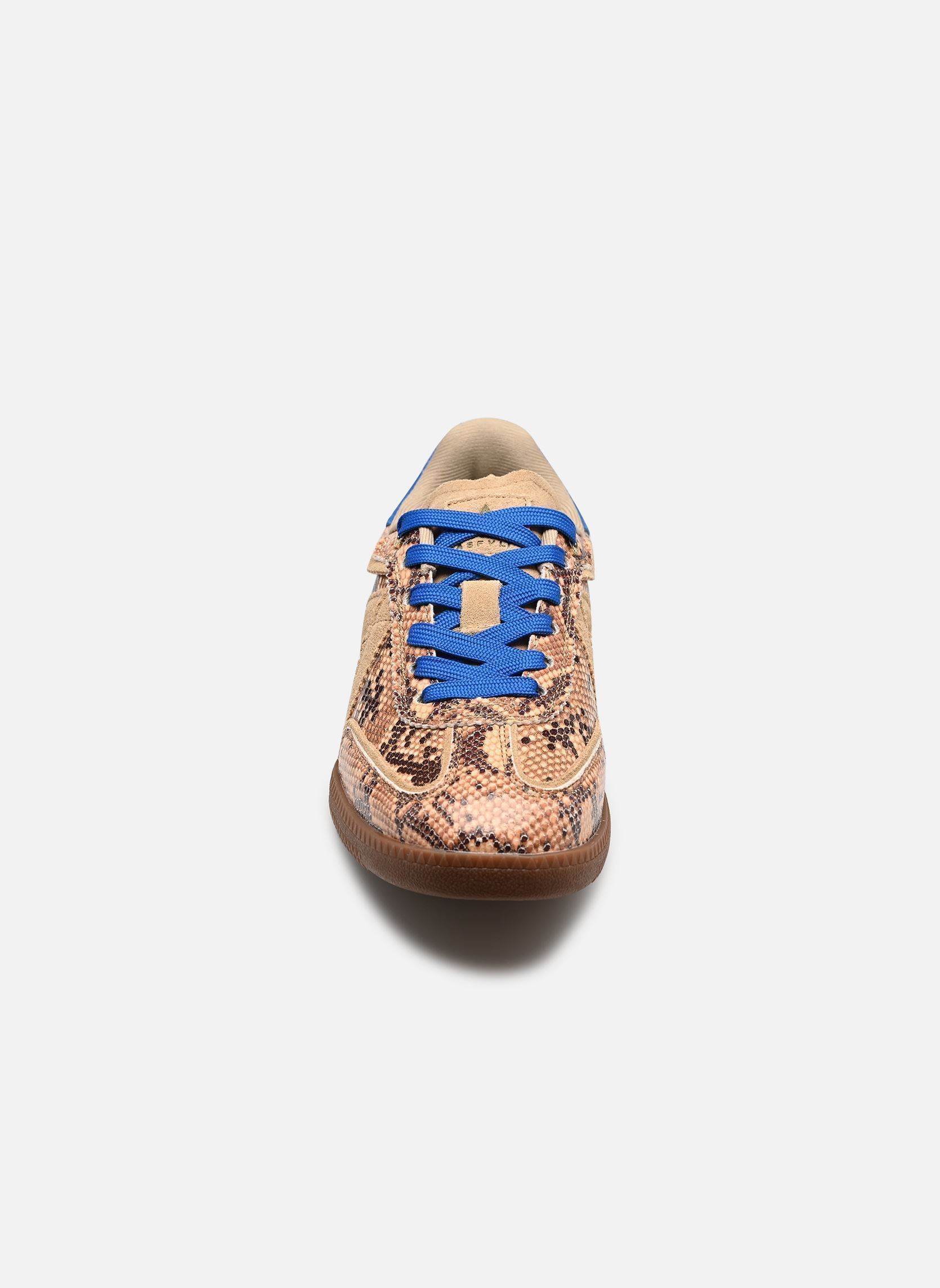 Niedrige Sneaker Elite Classic damen braun ASFVLT Niedrige Sneaker Elite Classic damen braun BEIGE SNAKE BLUE