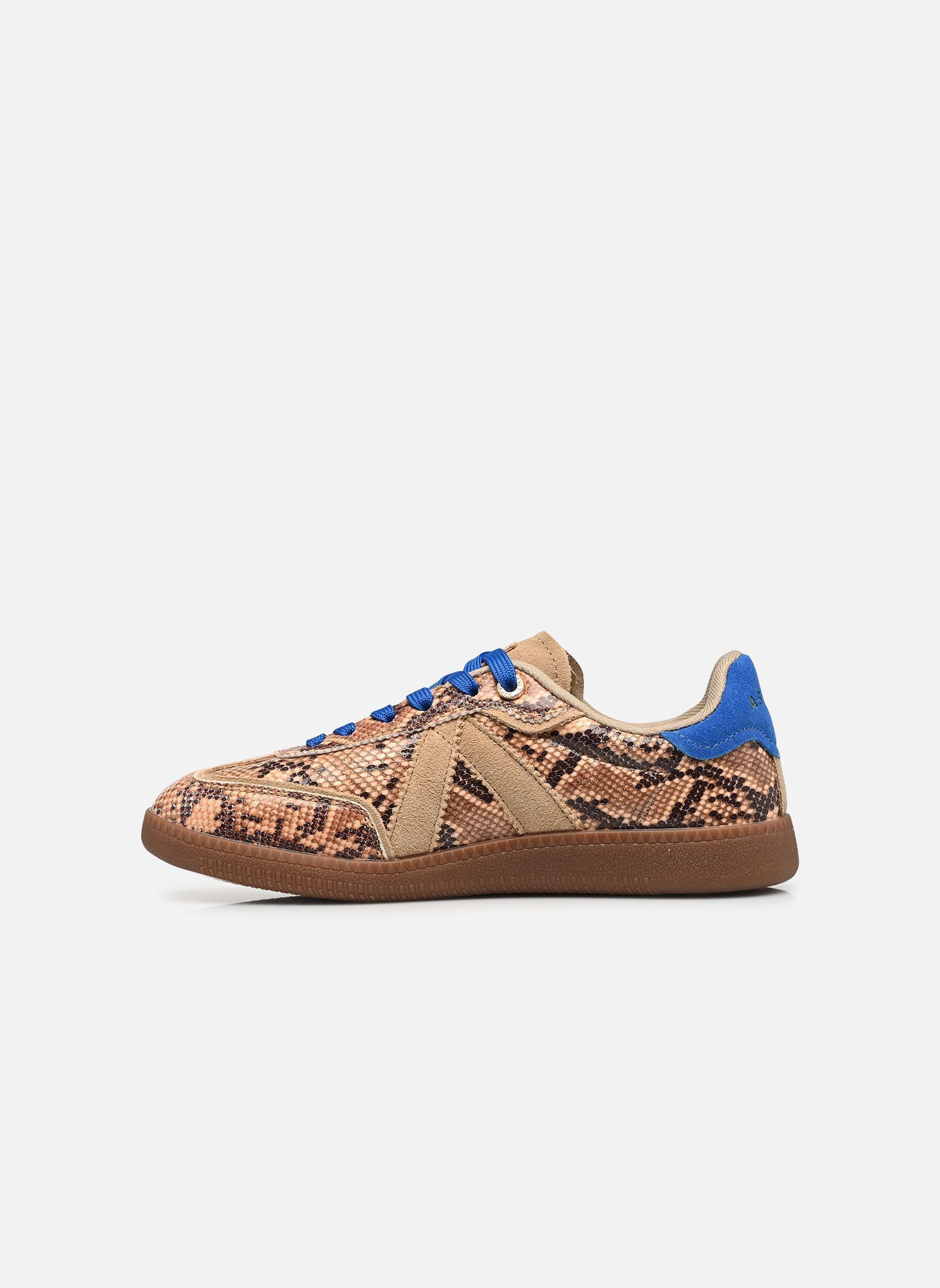 Niedrige Sneaker Elite Classic damen braun ASFVLT Niedrige Sneaker Elite Classic damen braun BEIGE SNAKE BLUE