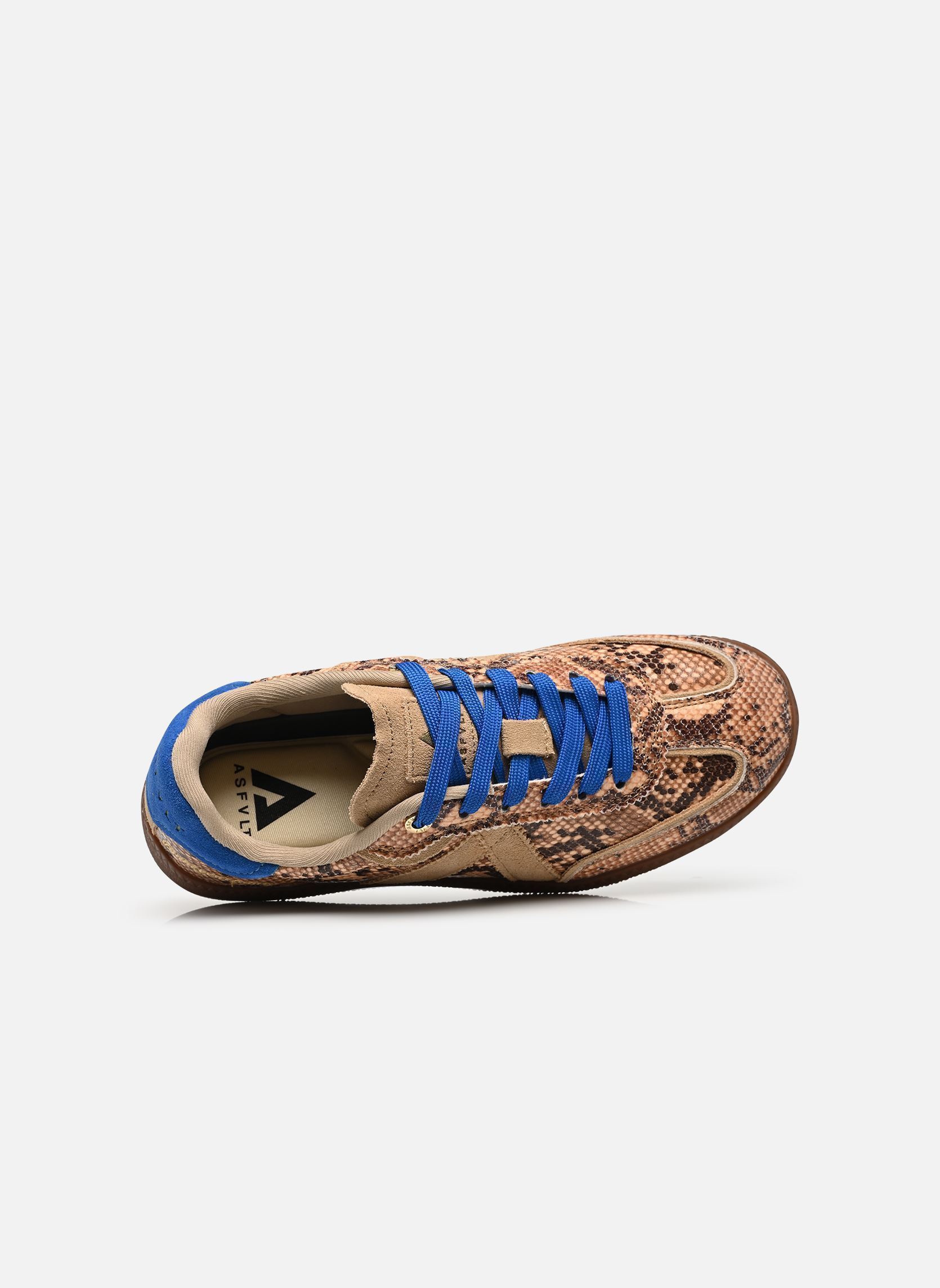 Niedrige Sneaker Elite Classic damen braun ASFVLT Niedrige Sneaker Elite Classic damen braun BEIGE SNAKE BLUE