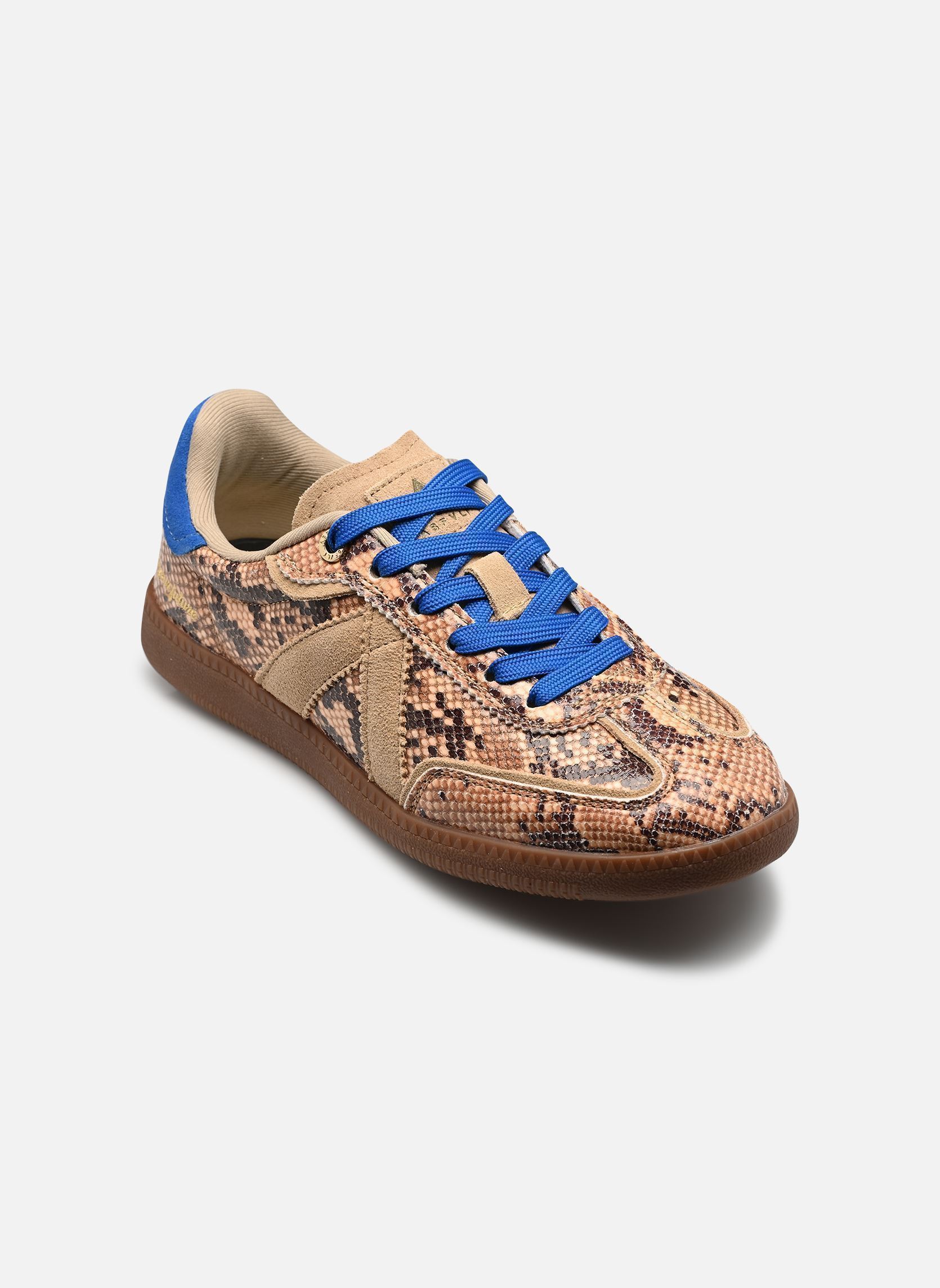 Niedrige Sneaker Elite Classic damen braun ASFVLT Niedrige Sneaker Elite Classic damen braun BEIGE SNAKE BLUE