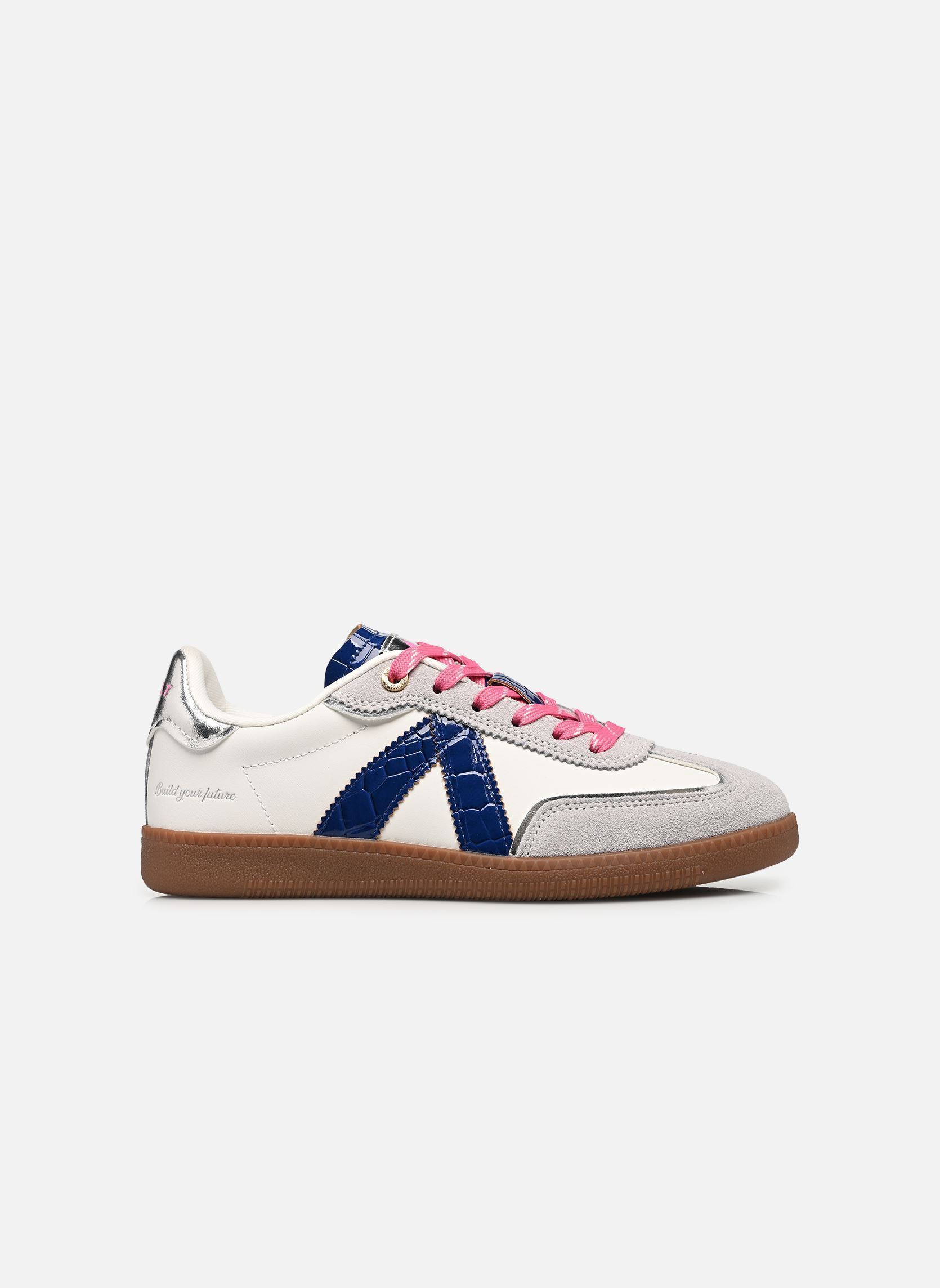 Lage sneakers Elite Classic dames wit ASFVLT Lage sneakers Elite Classic dames wit WHITE NAVY CROCO SILVER PINK