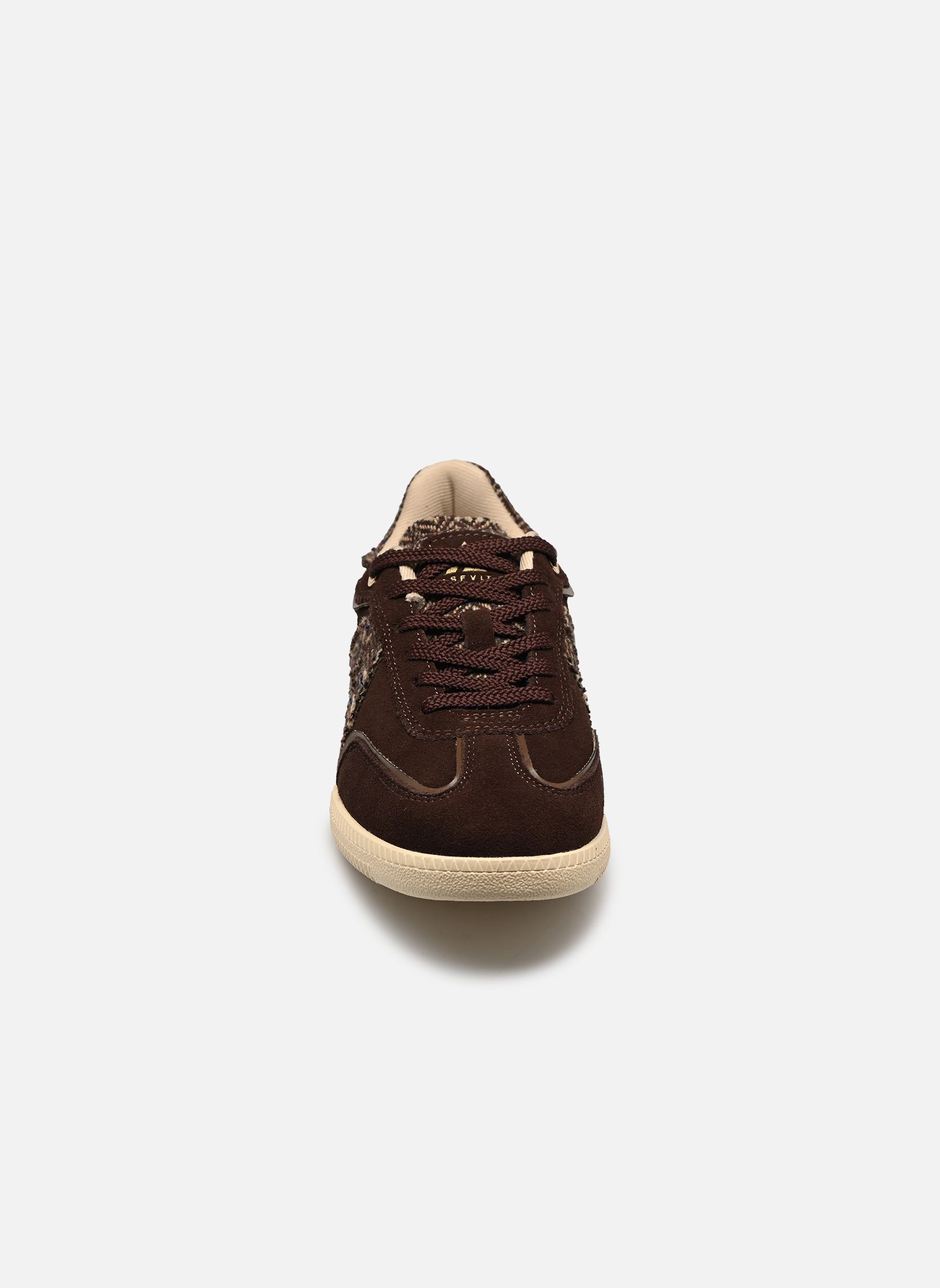 Baskets basses Elite Classic femme marron ASFVLT Baskets basses Elite Classic femme marron WOOD / BROWN HERRINBONE