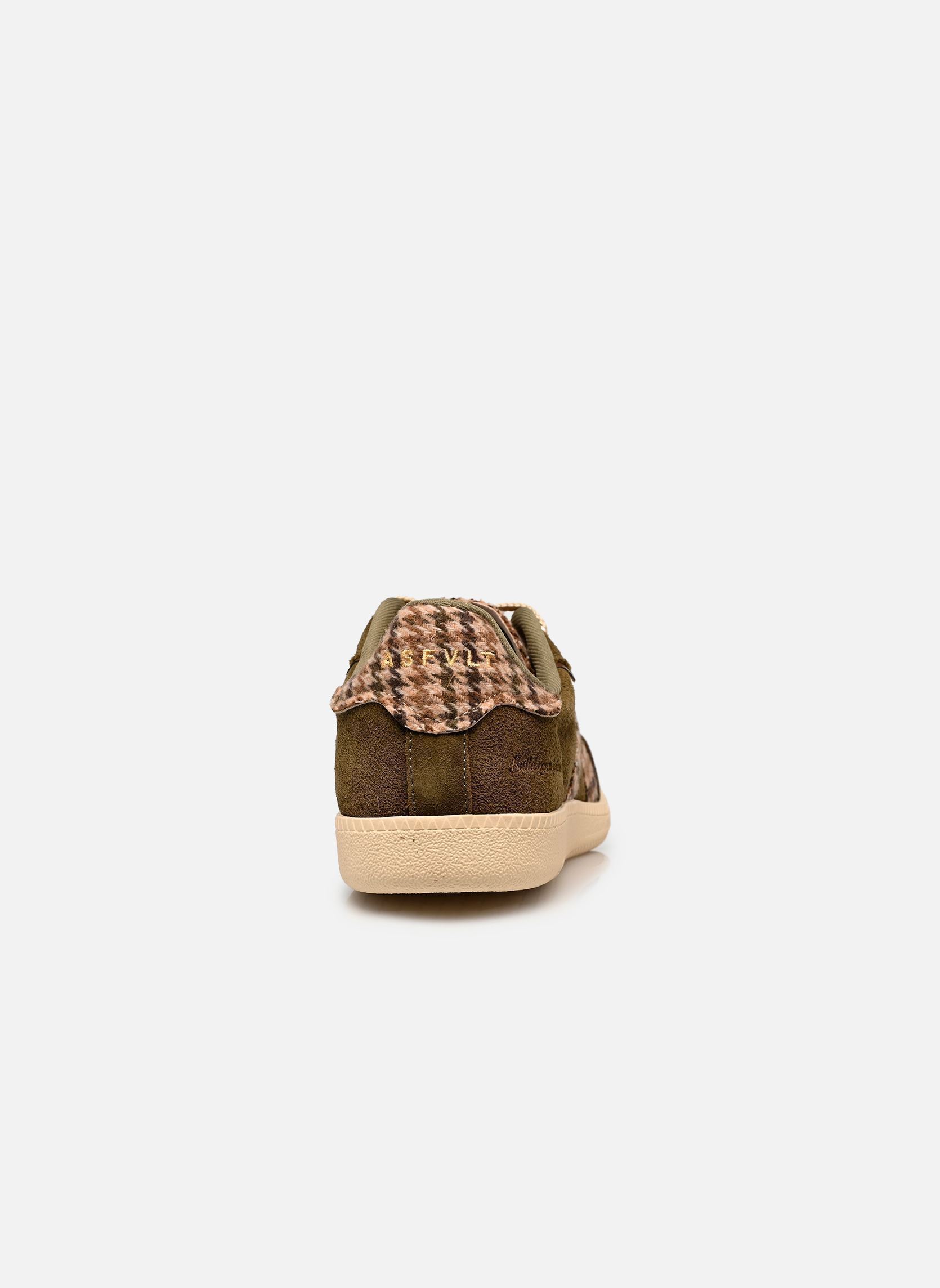 Baskets basses Elite Classic femme vert ASFVLT Baskets basses Elite Classic femme vert ARMY/TAN HOUDSTOOTH