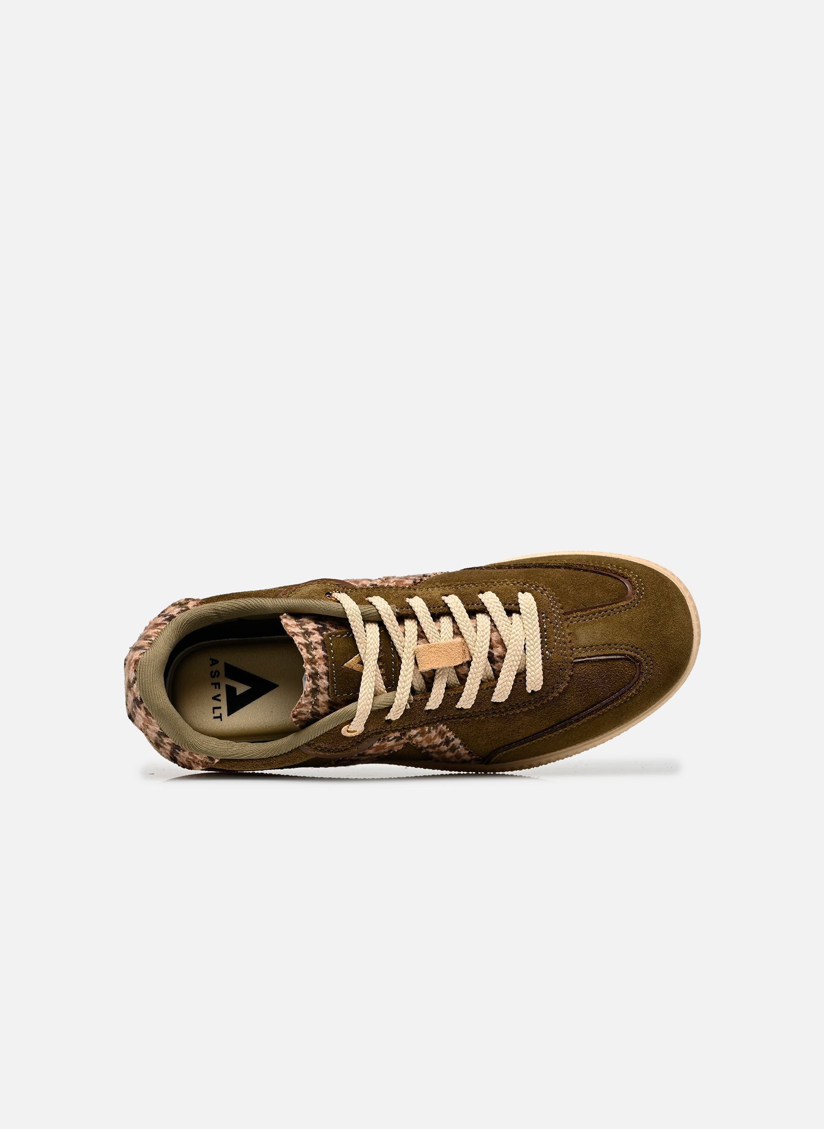 Baskets basses Elite Classic femme vert ASFVLT Baskets basses Elite Classic femme vert ARMY/TAN HOUDSTOOTH