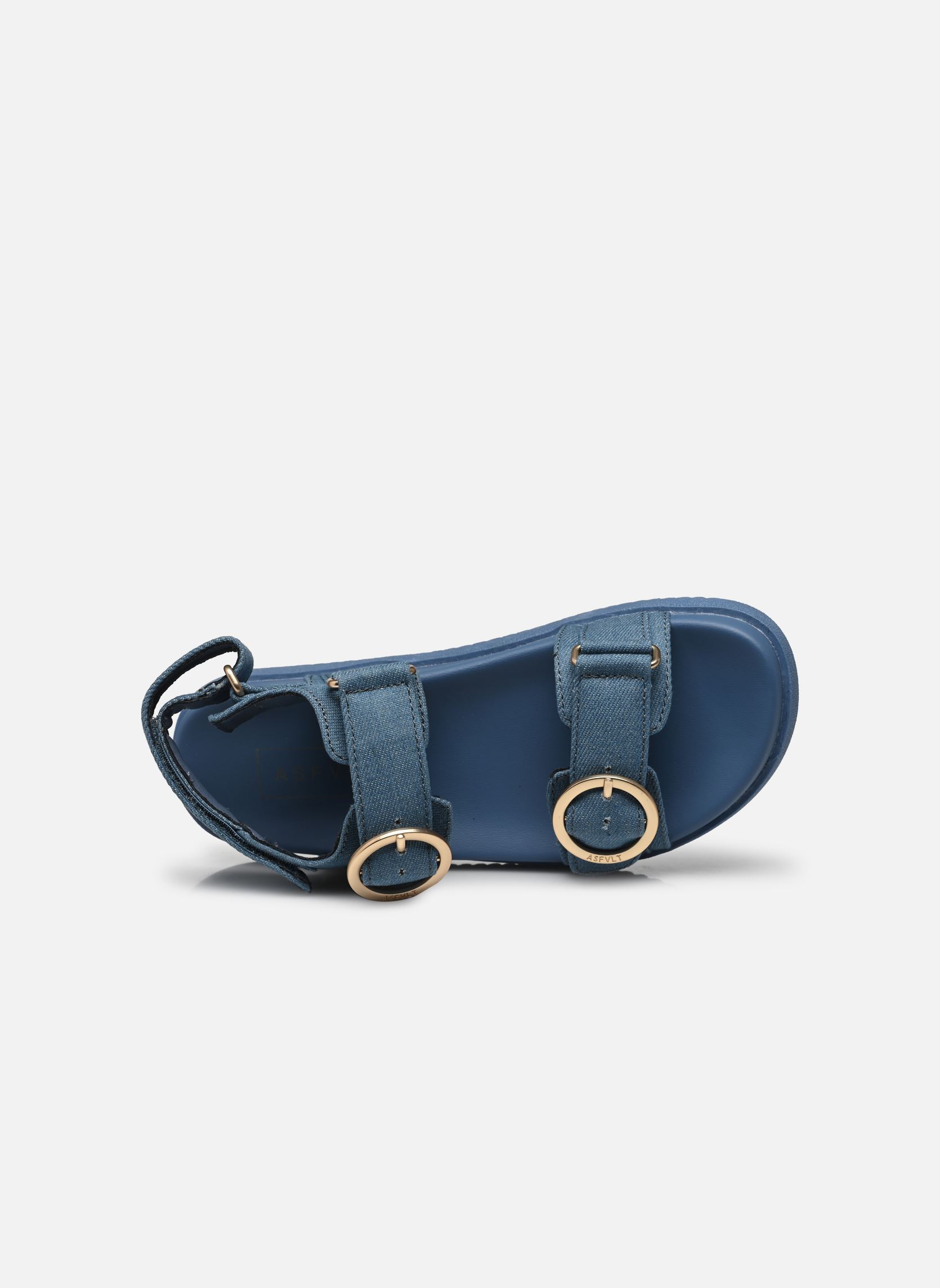Sandales plates Azura Sandal femme bleu ASFVLT Sandales plates Azura Sandal femme bleu AZURA DENIM