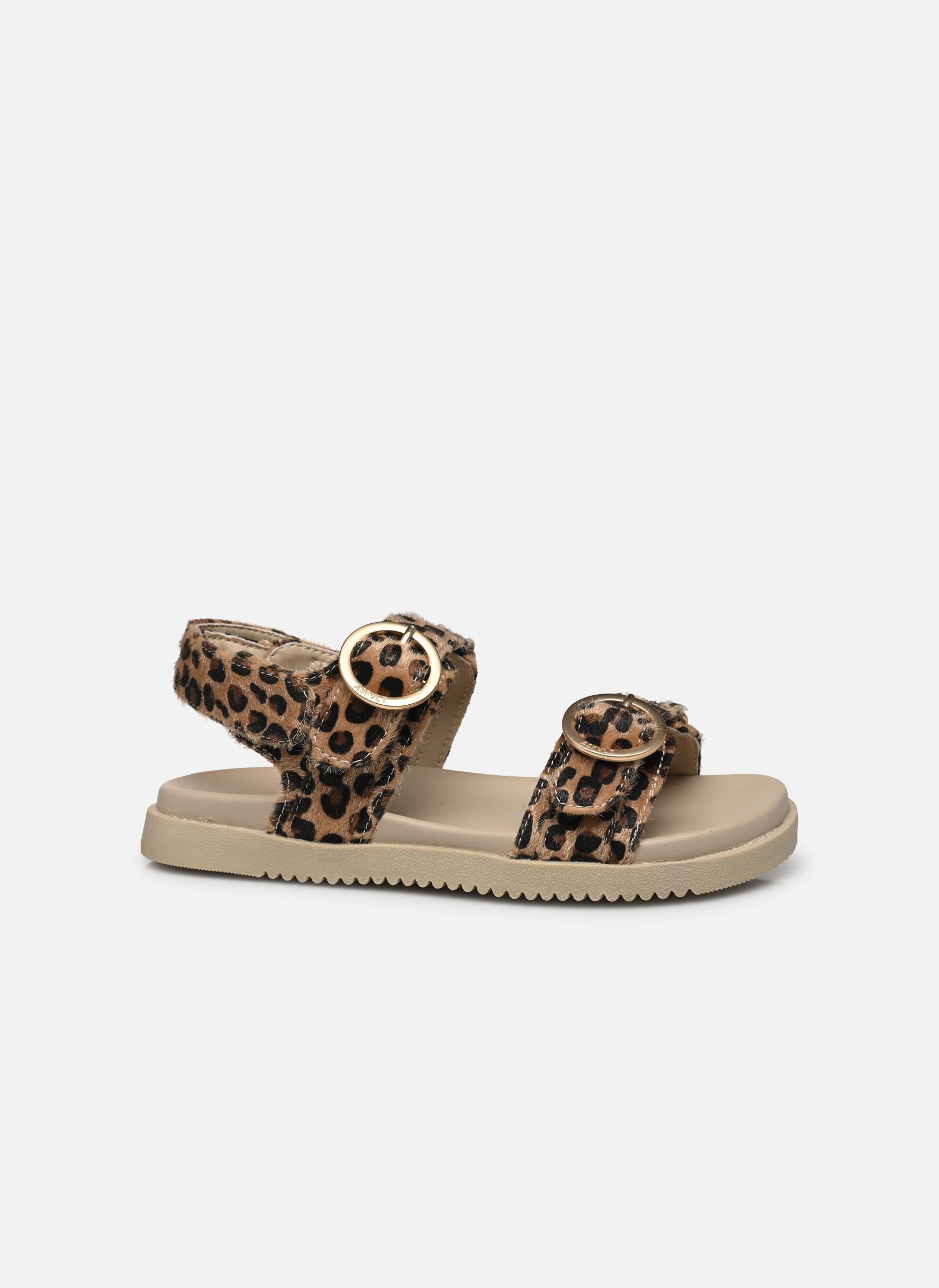 Sandalias planas Azura Sandal mujer marrón ASFVLT Sandalias planas Azura Sandal mujer marrón AZURA BEIGE LEOPARD
