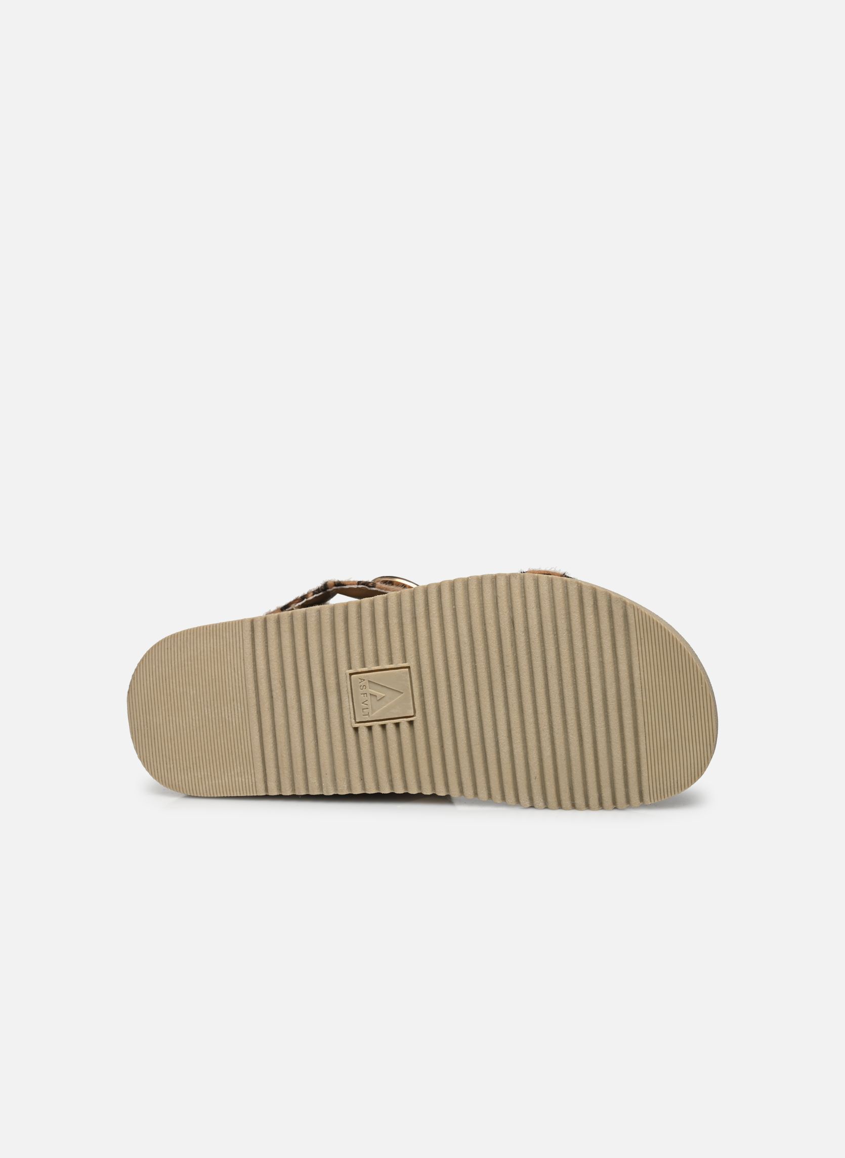 Sandalias planas Azura Sandal mujer marrón ASFVLT Sandalias planas Azura Sandal mujer marrón AZURA BEIGE LEOPARD