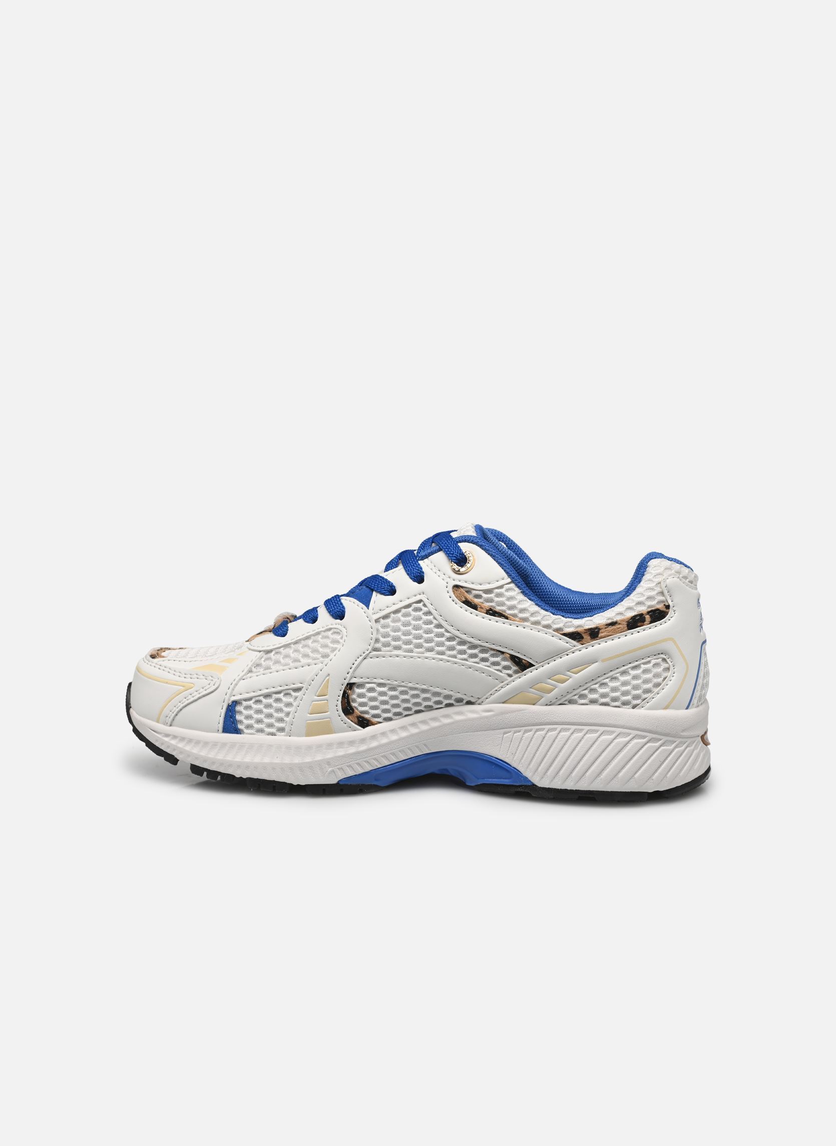 Sneakers basse City Run donna bianco ASFVLT Sneakers basse City Run donna bianco WHITE LEOPARD / BLUE