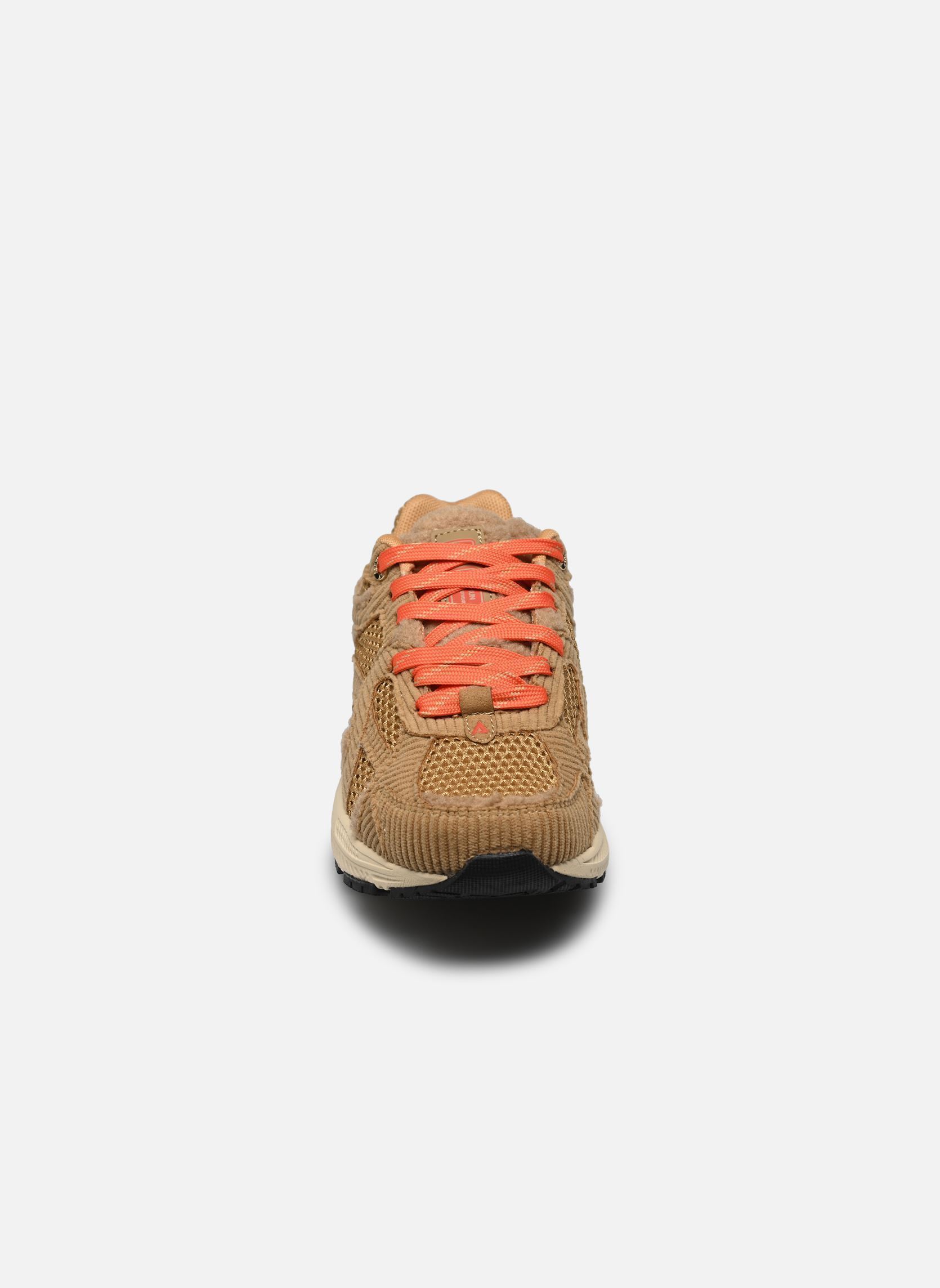 Niedrige Sneaker City Run damen beige ASFVLT Niedrige Sneaker City Run damen beige TAN CORDUROY/ ORANGE