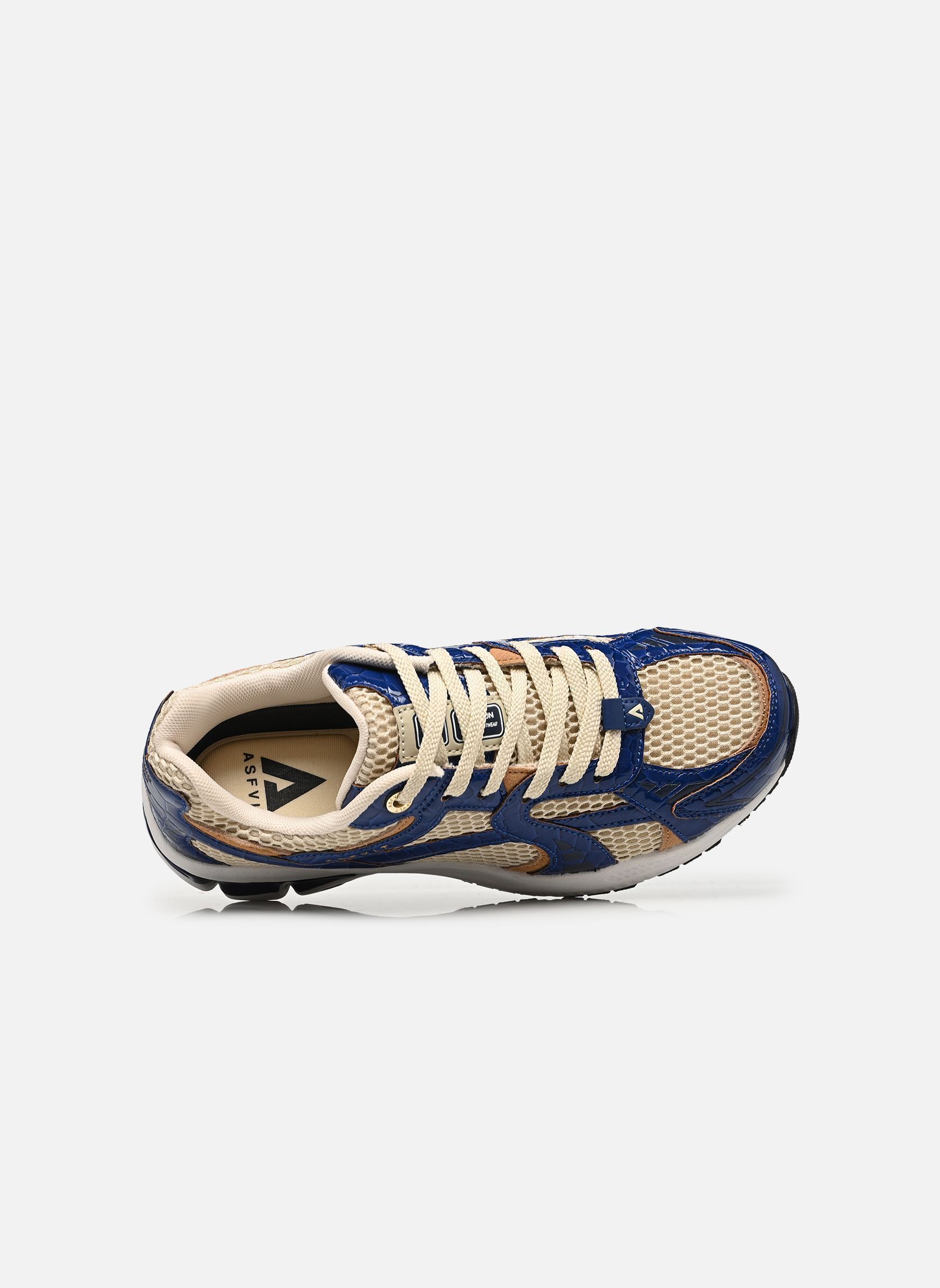 Niedrige Sneaker City Run damen rosa ASFVLT Niedrige Sneaker City Run damen rosa NAVY CROCO TAN