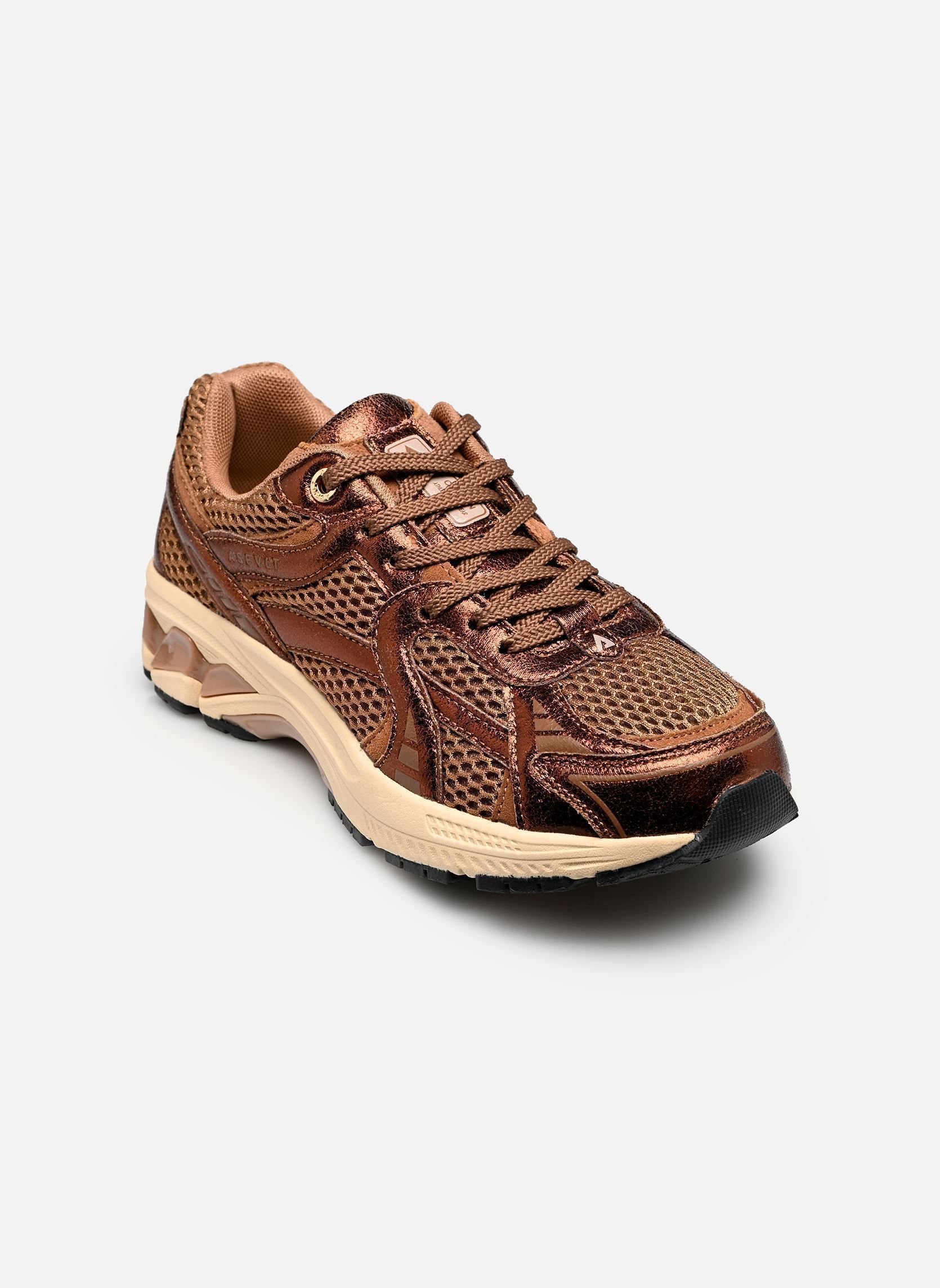 Baskets basses City Run femme marron ASFVLT Baskets basses City Run femme marron DK WINE METALLIC/TAN