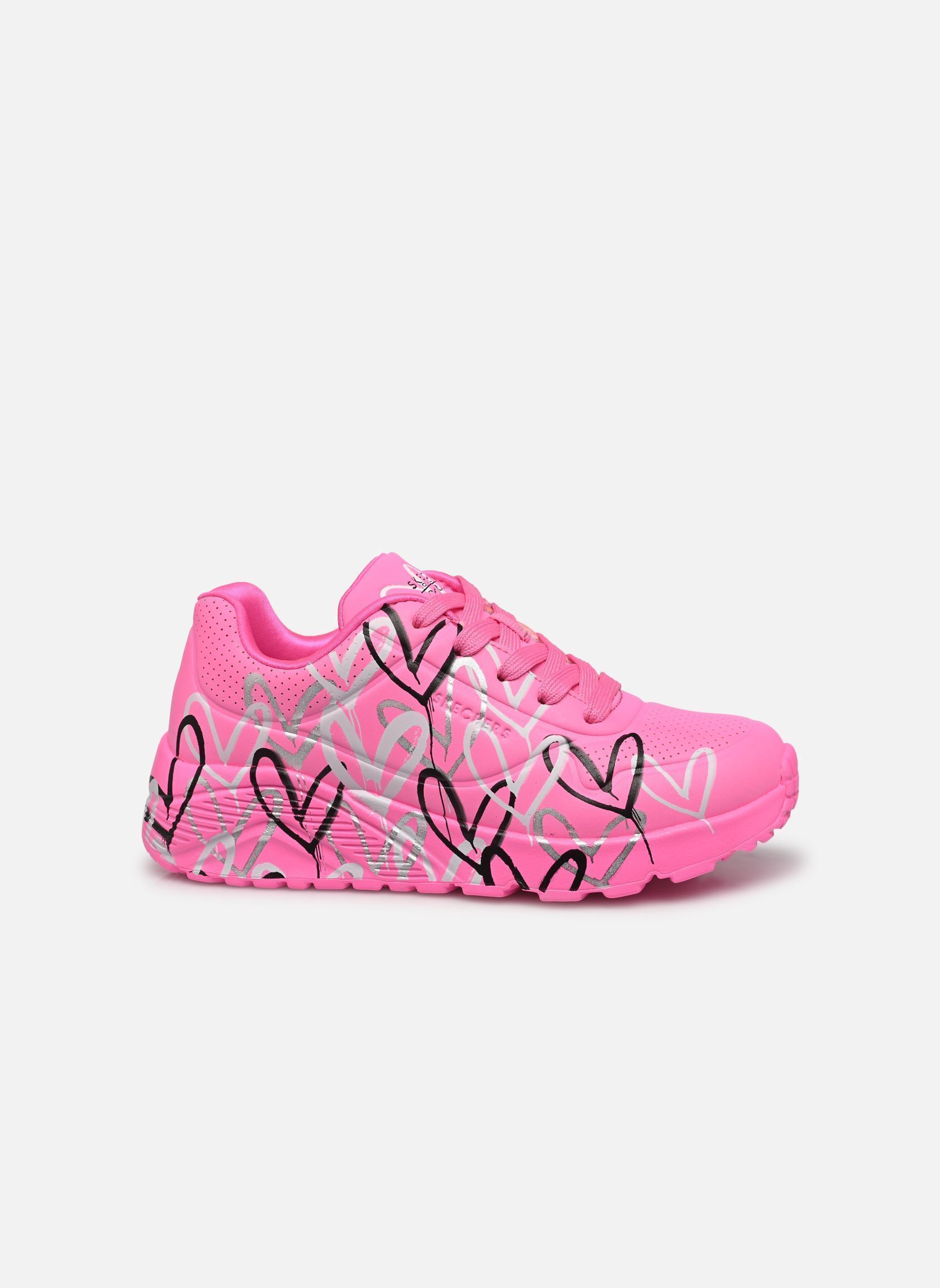 Baskets Uno Lite - Metallic Love Goldcrown fille rose Skechers Baskets Uno Lite - Metallic Love Goldcrown fille rose HPMT