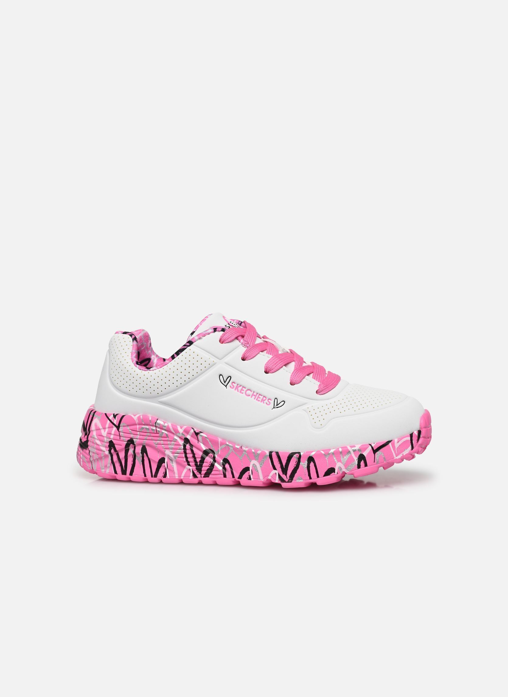 Baskets Uno Lite Goldcrown fille blanc Skechers Baskets Uno Lite Goldcrown fille blanc WHP