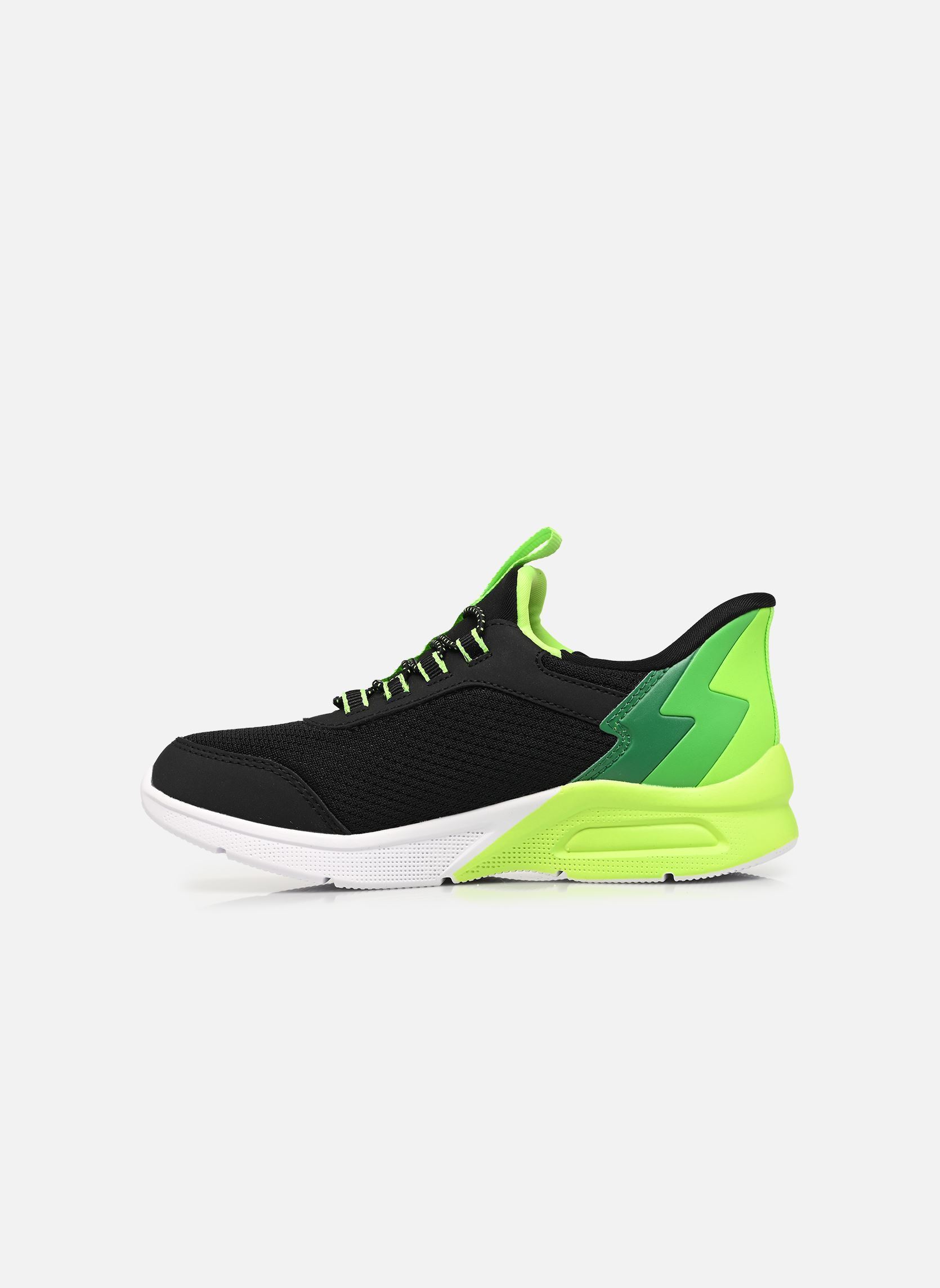 Baskets SLIP-INS Microspec Max - Brisk-Stripe garçon noir Skechers Baskets SLIP-INS Microspec Max - Brisk-Stripe garçon noir BKLM