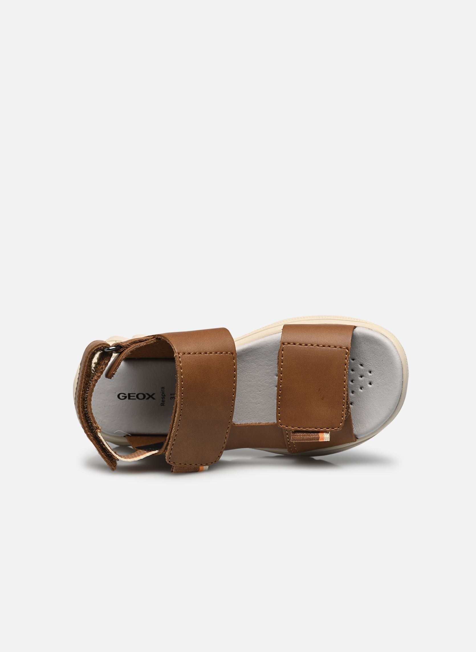Sandales J SANDAL AIRADYUM BO D garçon marron Geox Sandales J SANDAL AIRADYUM BO D garçon marron LT BROWN/ORANGE