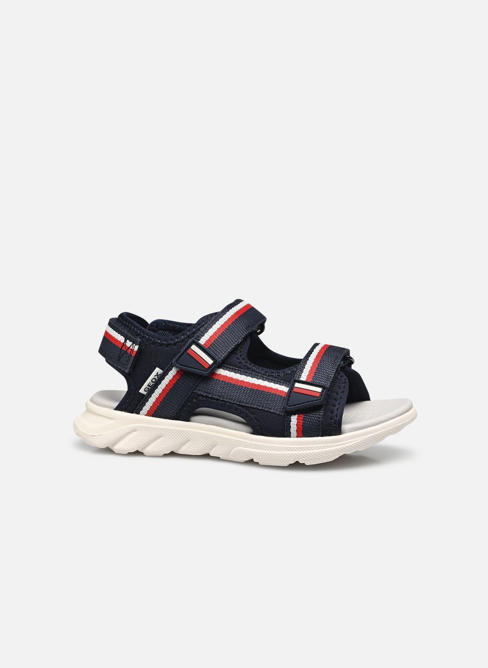 Sandales J SANDAL AIRADYUM BO E garçon bleu Geox Sandales J SANDAL AIRADYUM BO E garçon bleu Bleu Marine / Rouge